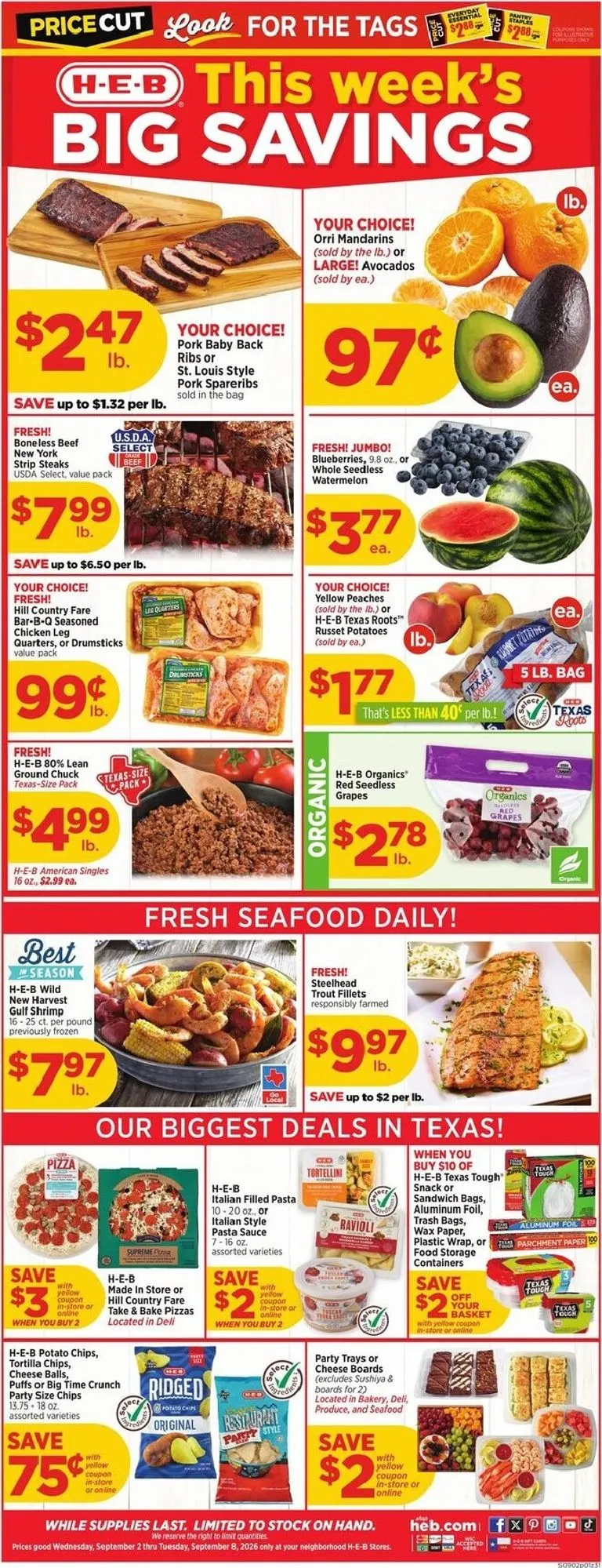 H-E-B This week's BIG SAVINGS