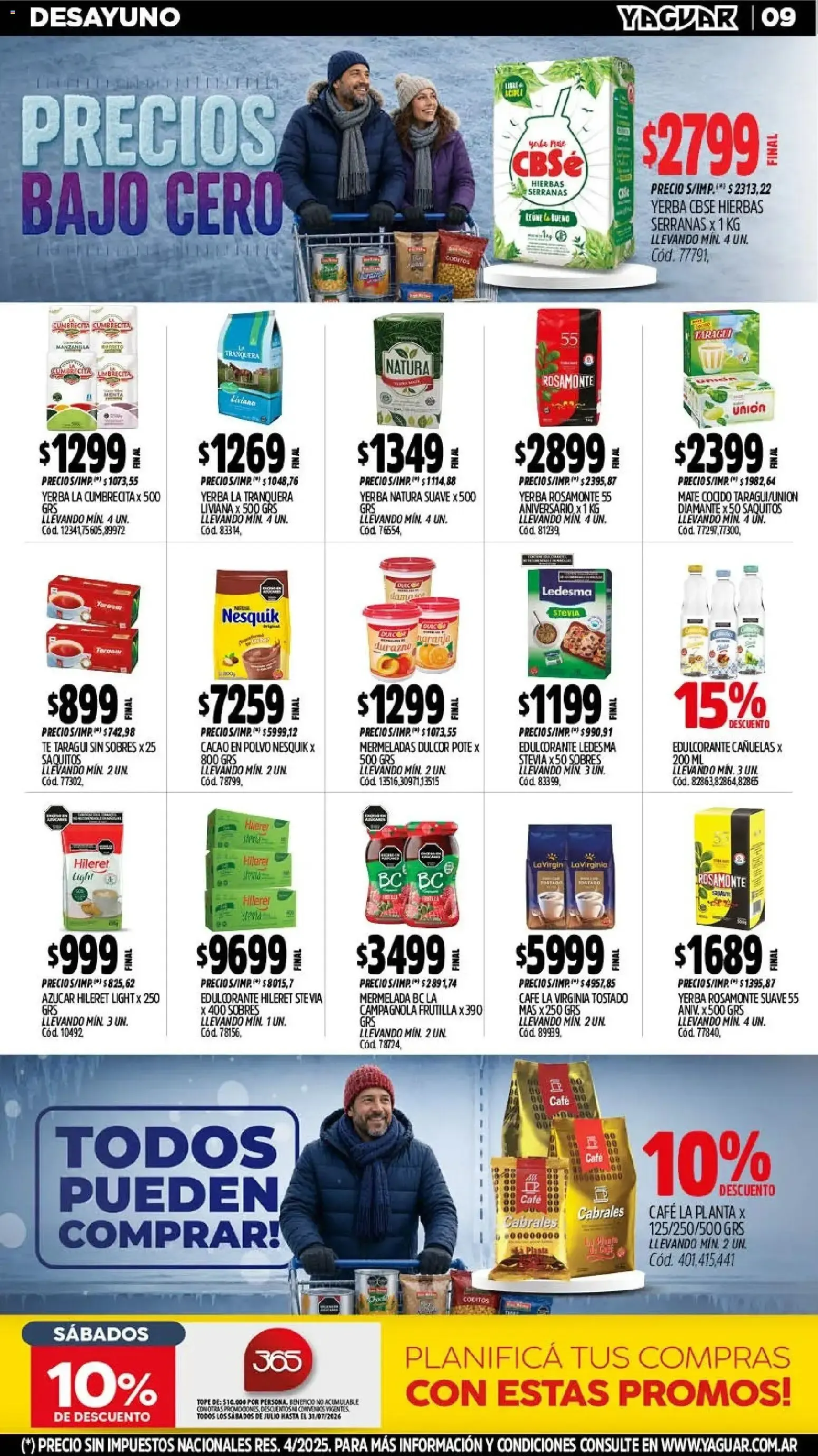 Ofertas de Yaguar - Oferta Semanal Mar del Plata del 27/07/2026 - 01/08/2026 27 de julio al 1 de agosto 2026 - Página 11 del catálogo