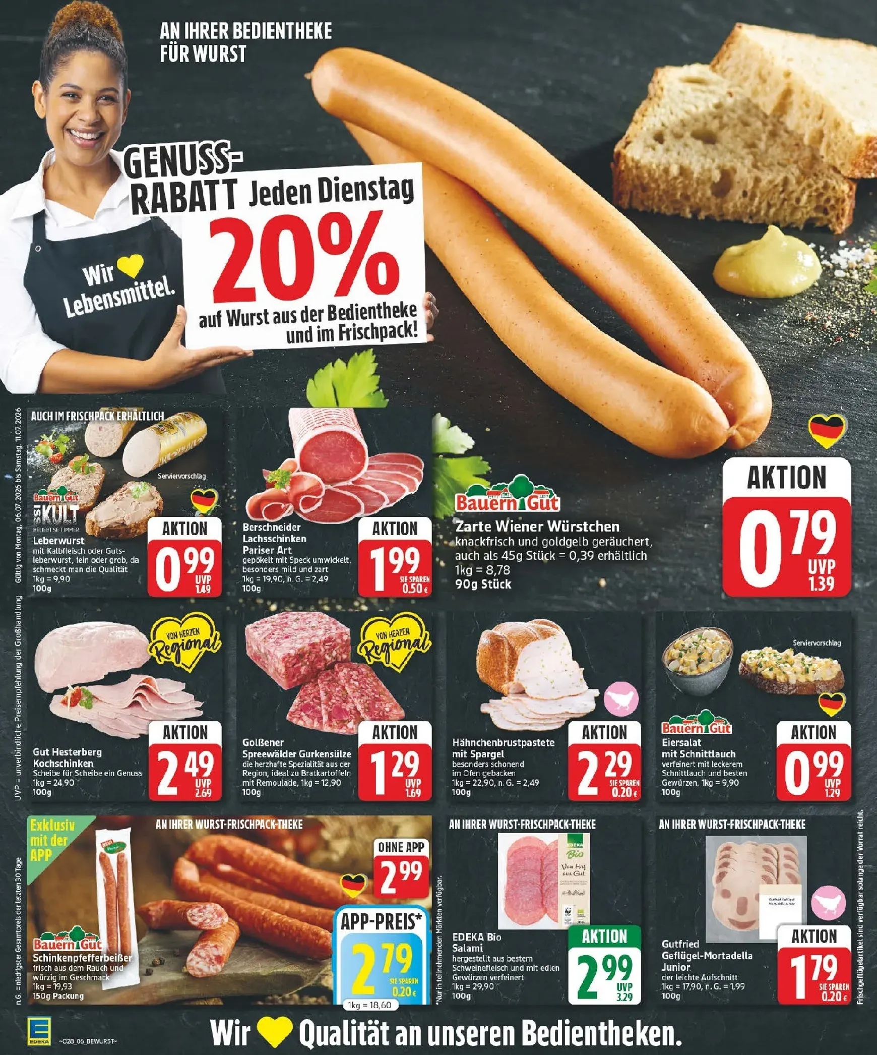 Edeka Prospekt – von Montag 06.07.2026 bis Samstag 11.07.2026 von 6. Juli bis 11. Juli 2026 - Prospekt seite 6