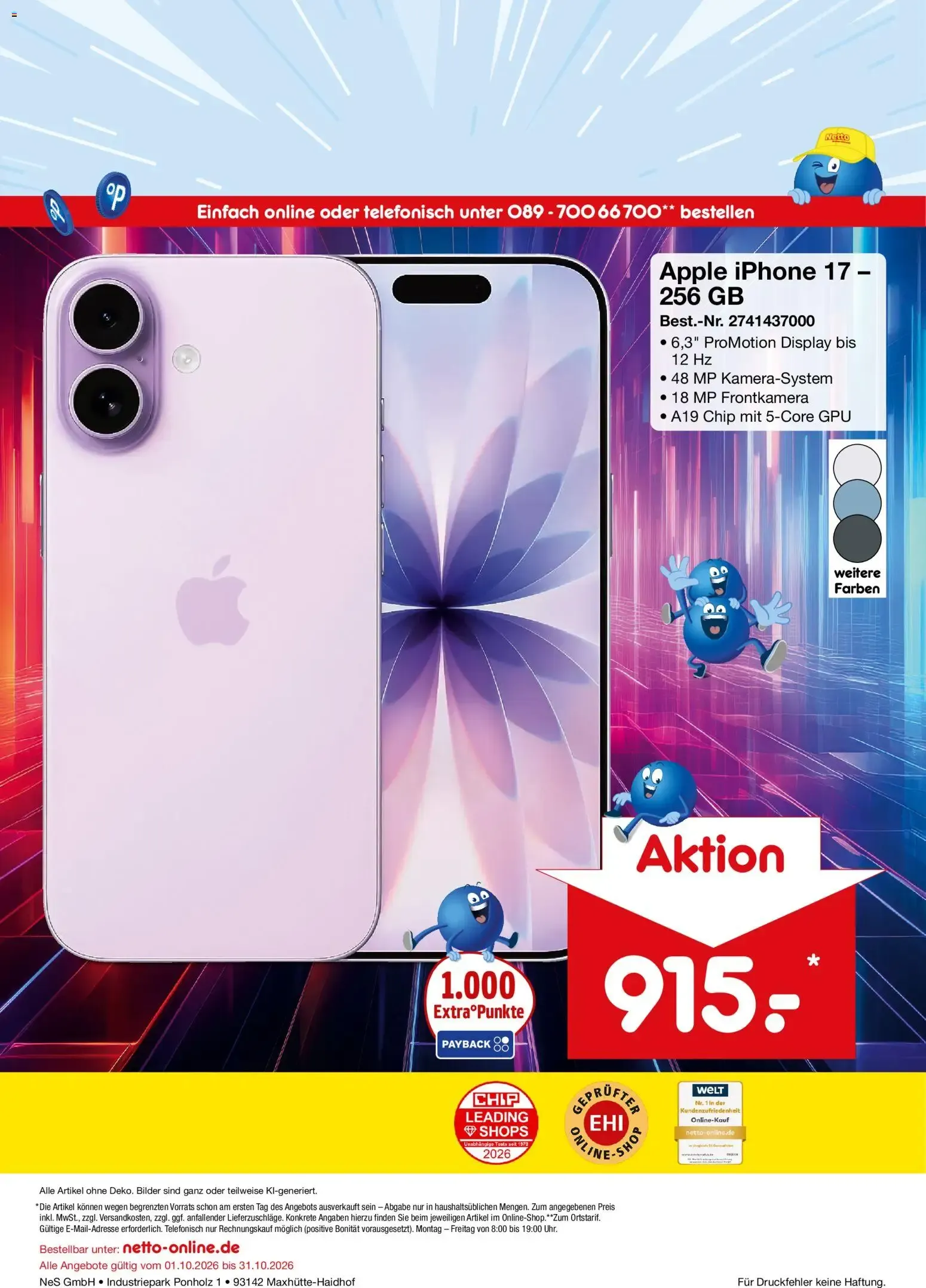 Netto Marken-Discount Online-Angebote Oktober (ab 01.10.2026) » Angebote van 1 oktober tot 31 oktober 2026 - Folder pagina 20