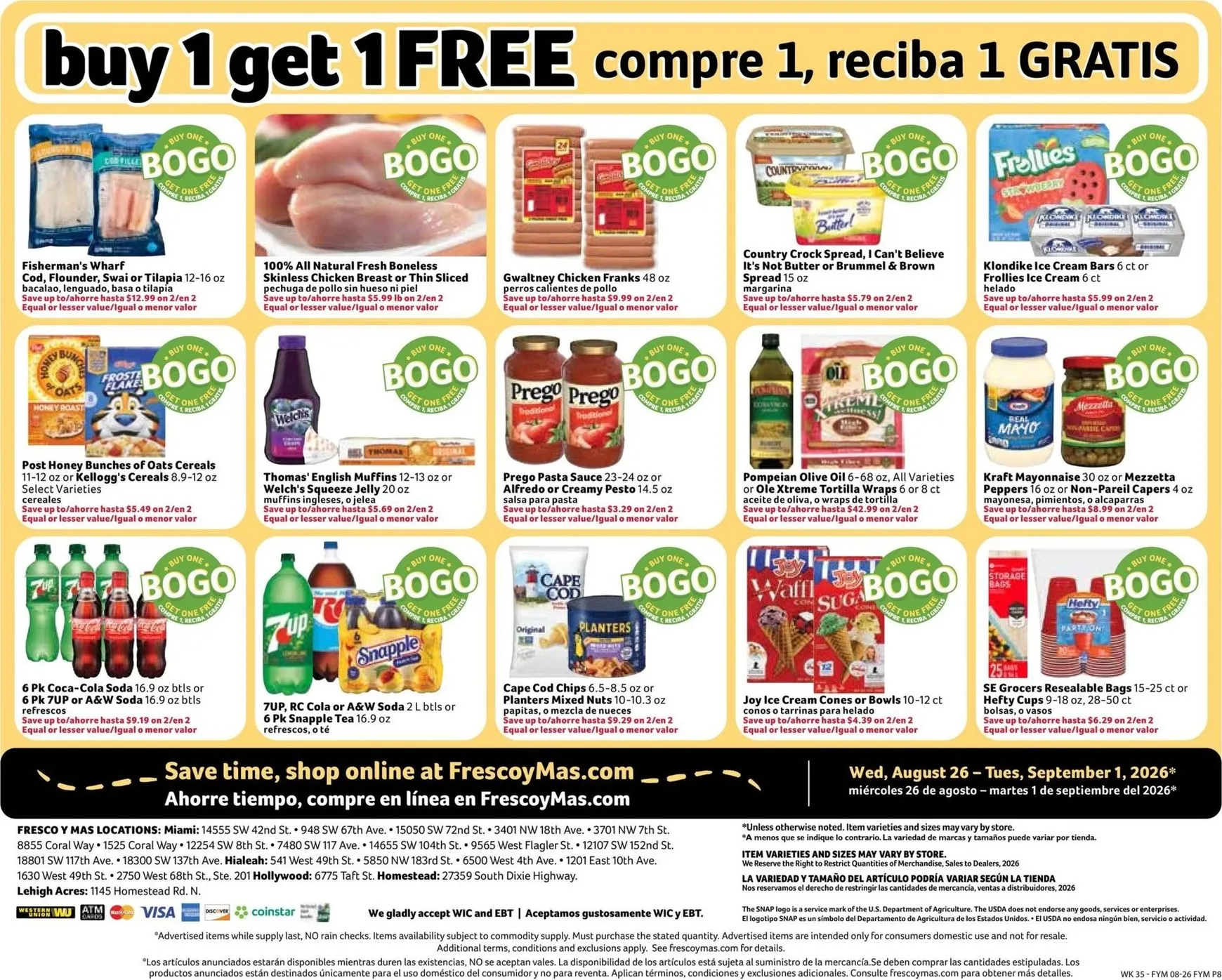Weekly ad Fresco Supermarkets Weekly Specials from August 26 to September 1 2026 - Page 8
