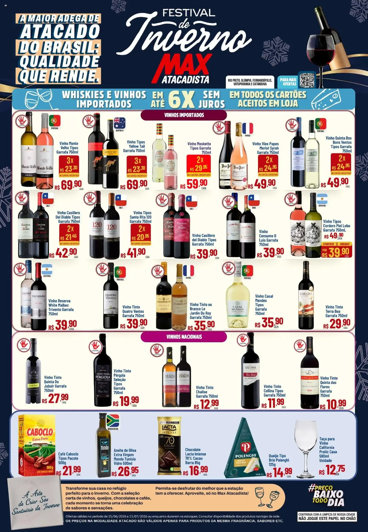Encarte de Max Atacadista ofertas Festival de Inverno de 19/06/2026 | Promoções Online 15 de junho até 13 de julho 2026 - Pagina 1