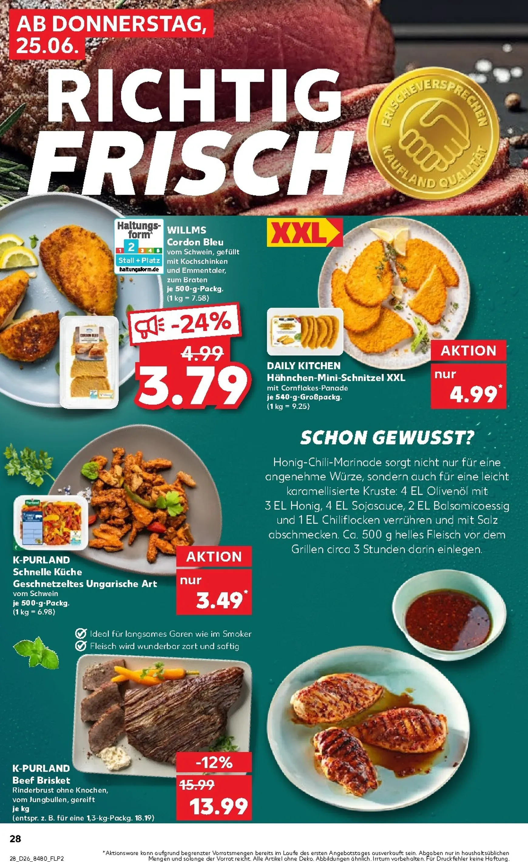 Neuer Kaufland Prospekt – von Donnerstag 25.06.2026 bis Mittwoch 01.07.2026 von 25. Juni bis 1. Juli 2026 - Prospekt seite 29