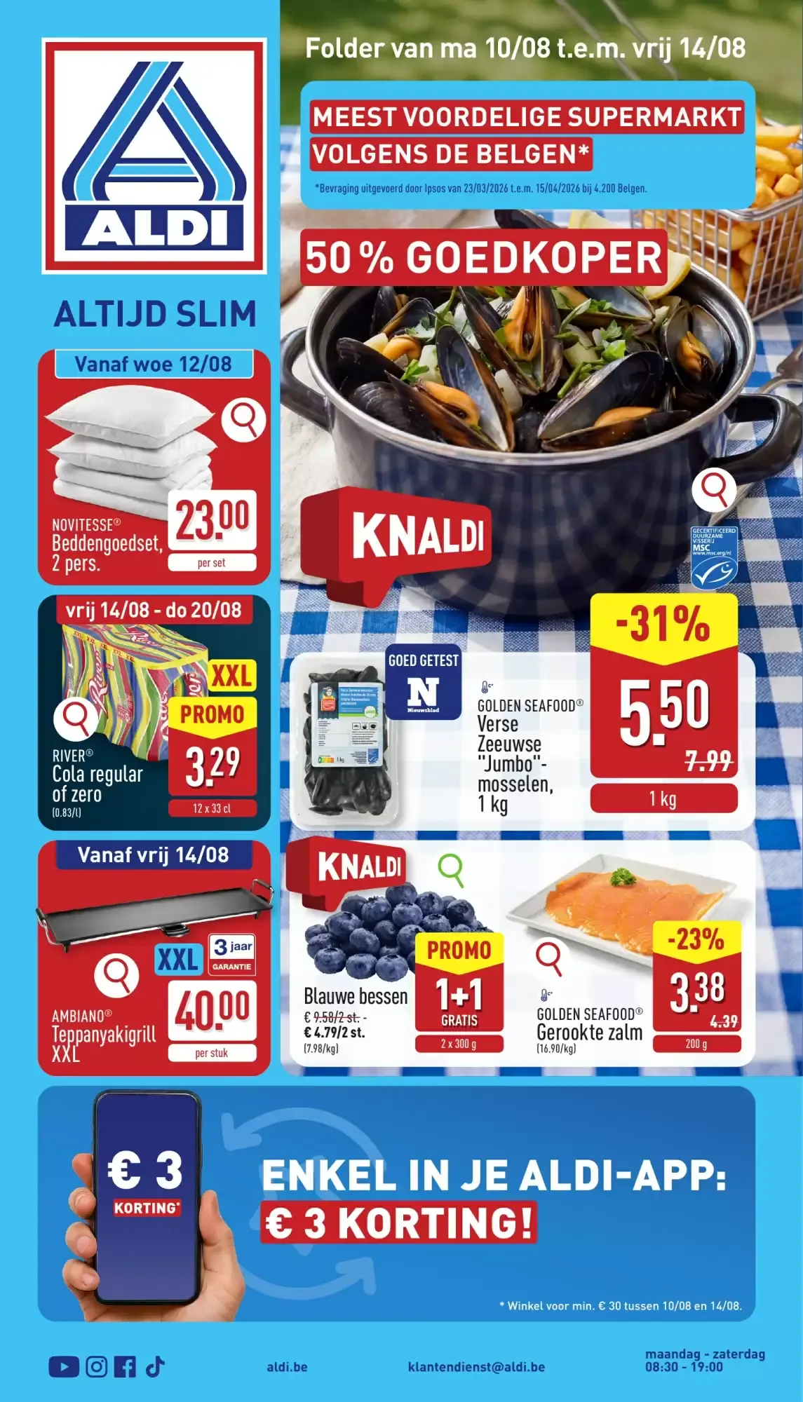 ALDI Folder ma 10/08 t.e.m. vrij 14/08 van 10 augustus tot 14 augustus 2026 - folder pagina 1