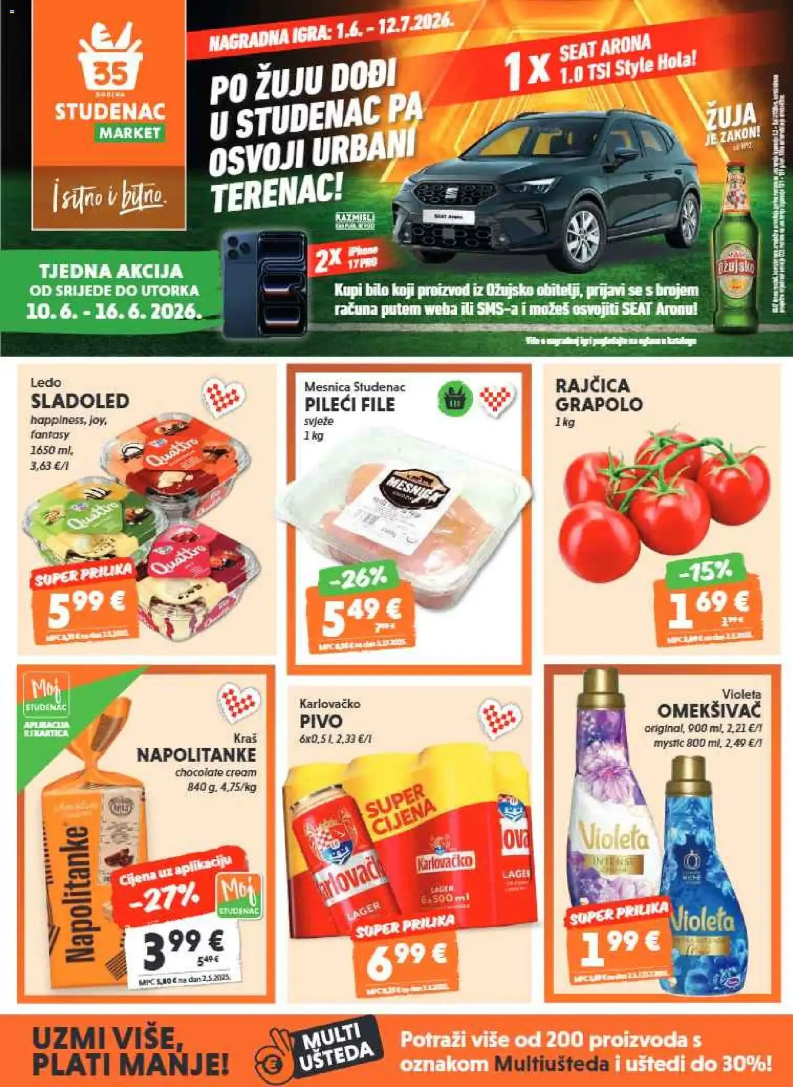 Katalog Studenac Katalog novi od 10.06.2026 na listanje > letak digitalni od 10. lipnja do 16. lipnja 2026. - Pregled Stranica 1