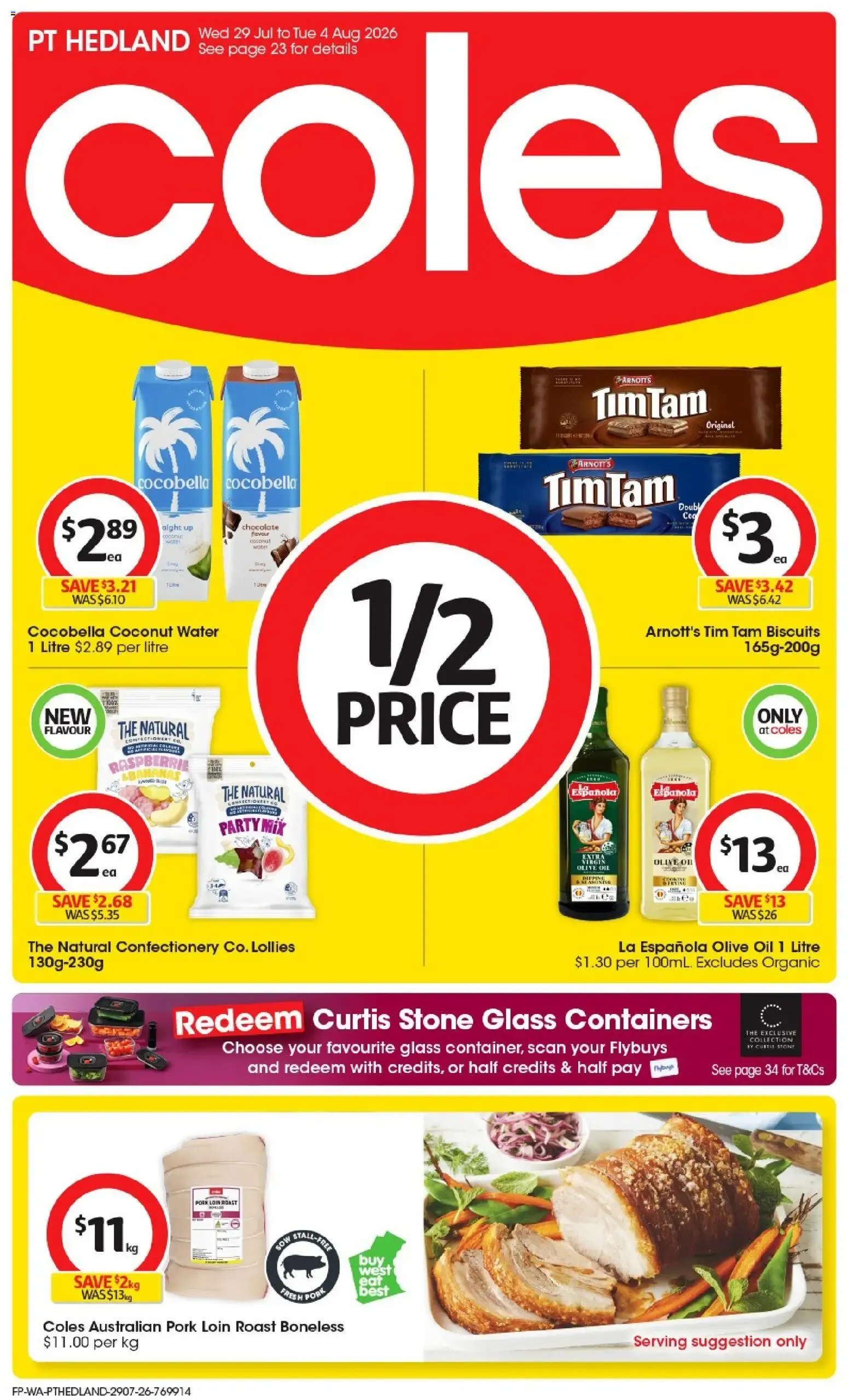 Coles PT Hedland Catalogue - Catalogue valid from 29 July to 4 August 2026 - page 1