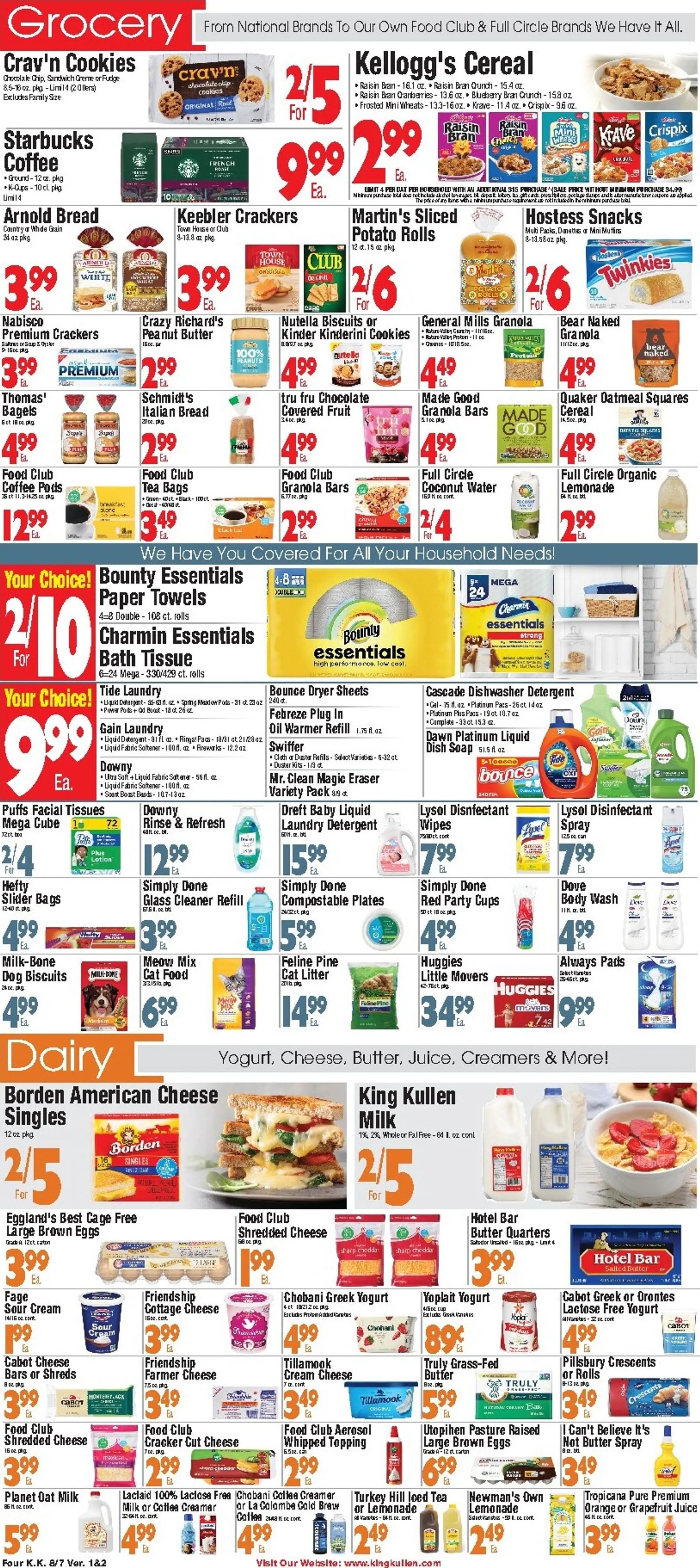 Weekly promotion Current King Kullen leaflet valid from Friday 08/07/2026 to Thursday 08/13/2026 spanning from August 7 to August 13 2026 - Page 4 for Catalogue 365
