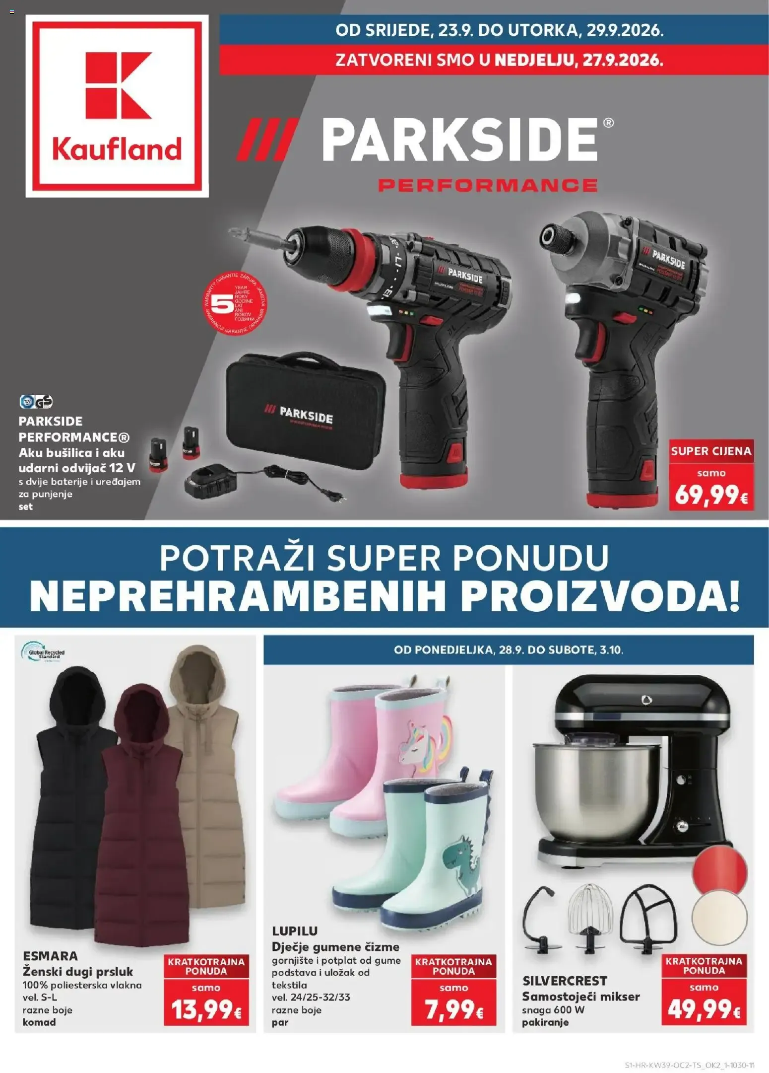 Katalog Kaufland Katalog novi od 23.09.2026 na listanje > letak digitalni od 23. rujna do 29. rujna 2026. - Pregled Stranica 1