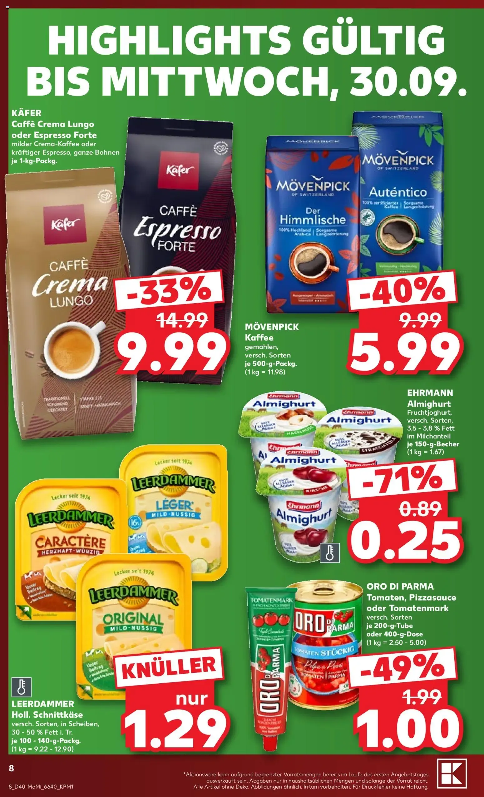 Kaufland: RICHTIG SPAREN ZUM WOCHENSTART van 28 september tot 30 september 2026 - Folder pagina 8