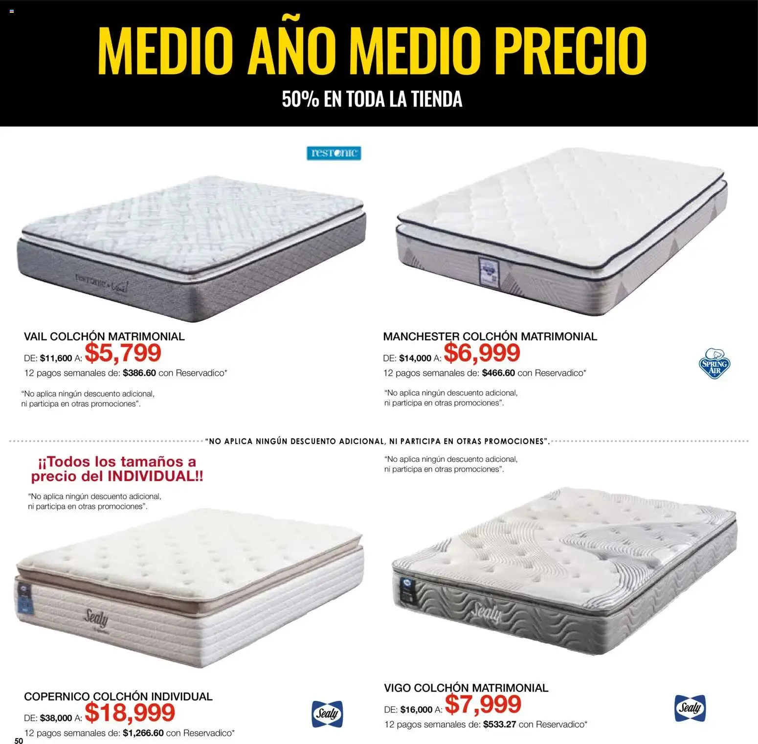 Catálogo de Muebles Dico - Medio Año Medio Precio 1 de julio al 31 de julio 2026 - Pagina 50