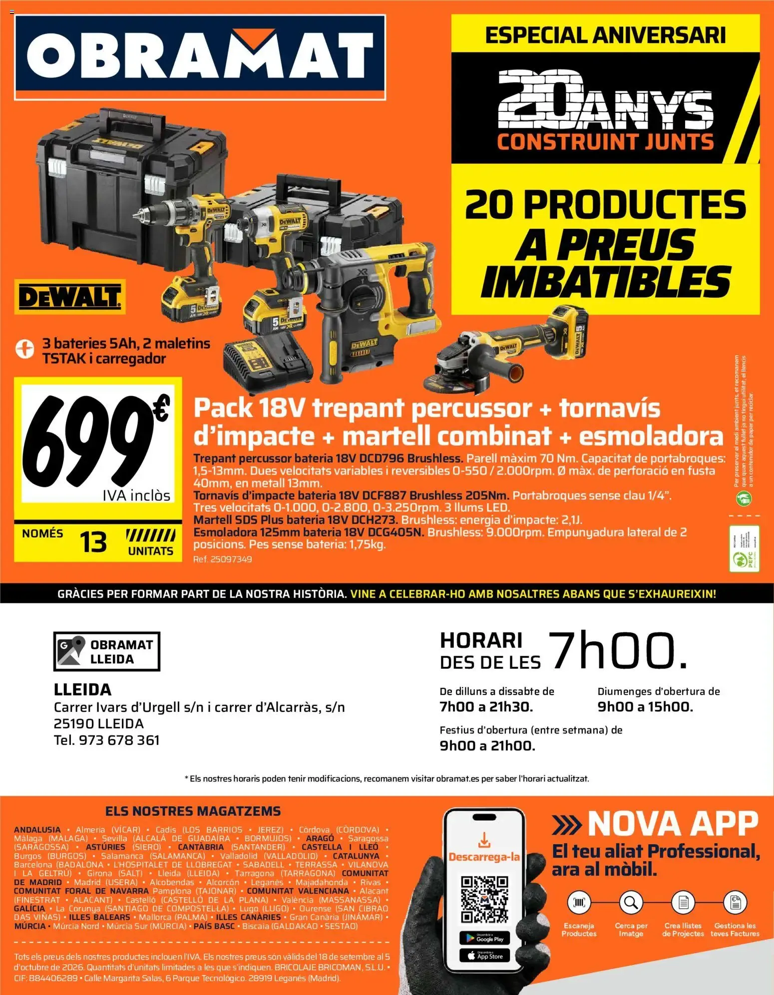 Catálogo de Obramat Especial Aniversario: 20 Productos a Precios Imbatibles 18 de septiembre al 5 de octubre 2026 - Página 8