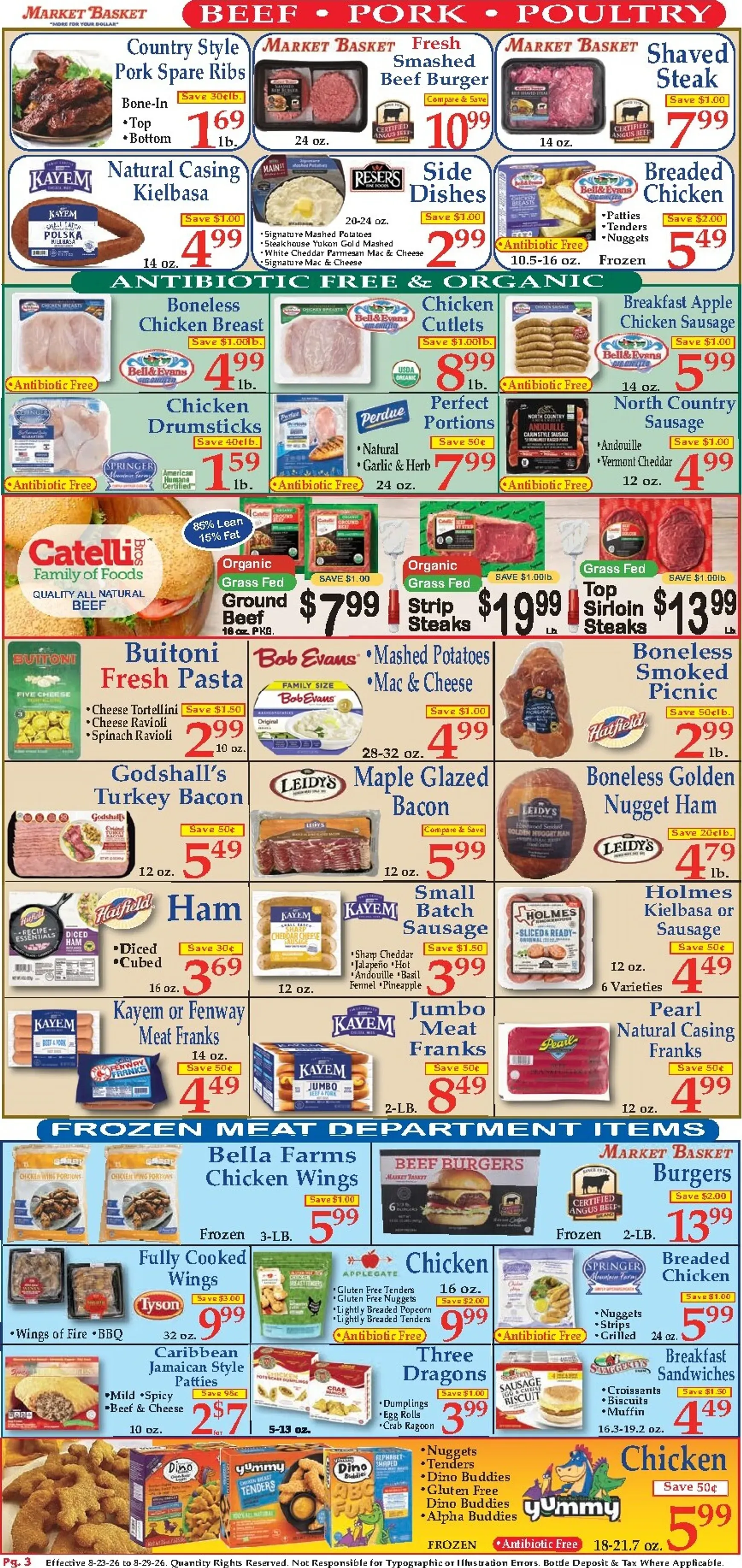 Weekly ad Current Market Basket leaflet valid from Sunday 08/23/2026 to Saturday 08/29/2026 from August 23 to August 29 2026 - Page 3