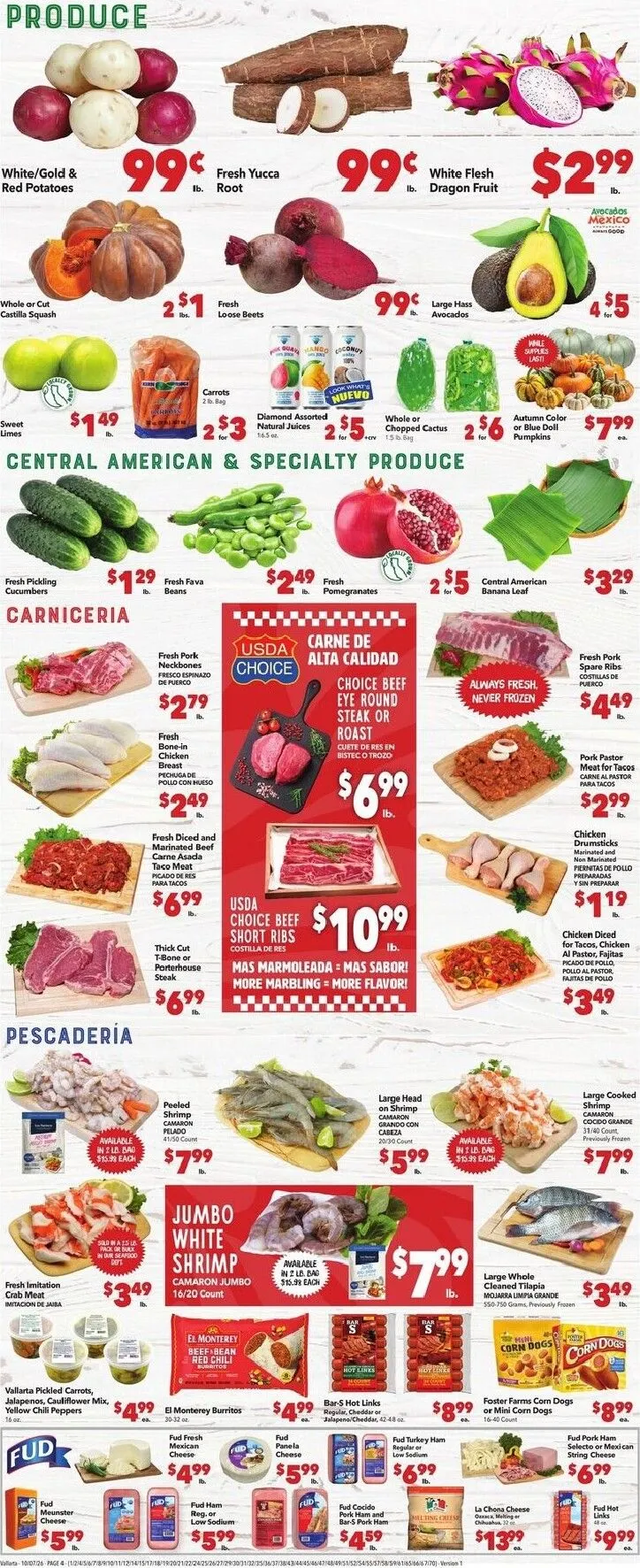 Weekly ad Current Vallarta leaflet valid from Wednesday 10/07/2026 to Tuesday 10/13/2026 from October 7 to October 13 2026 - Page 4