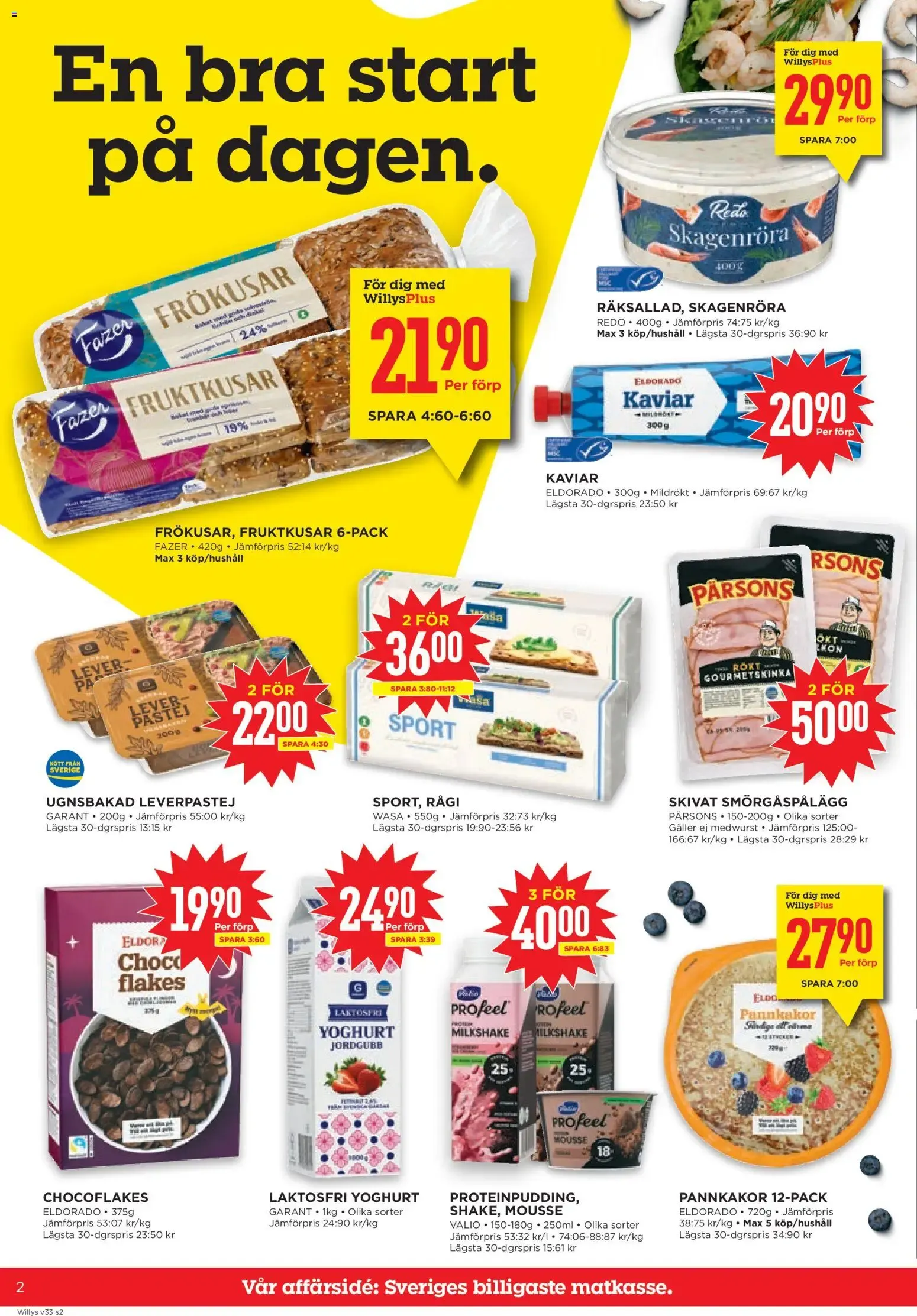 Willys erbjudanden från 02/08/2026 - 16/08/2026 > Reklamblad nuvarande rabatter från 10 augusti till 16 augusti 2026 - Reklamblad sidor 2