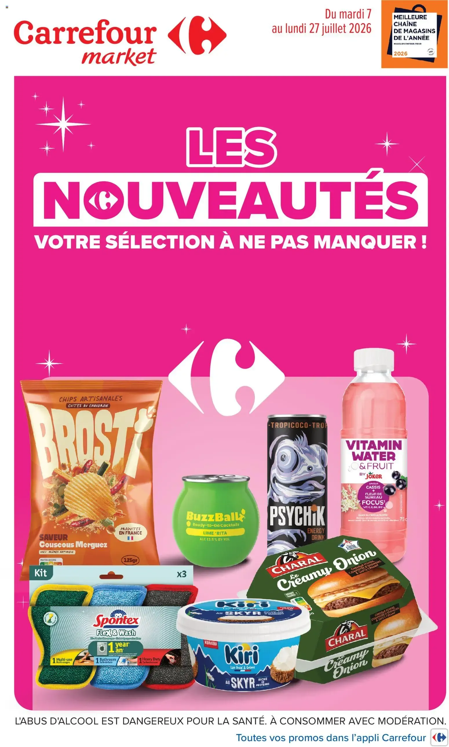 Carrefour Market Les nouveautés du 7 juillet au 27 juillet 2026 - Catalogue page 1