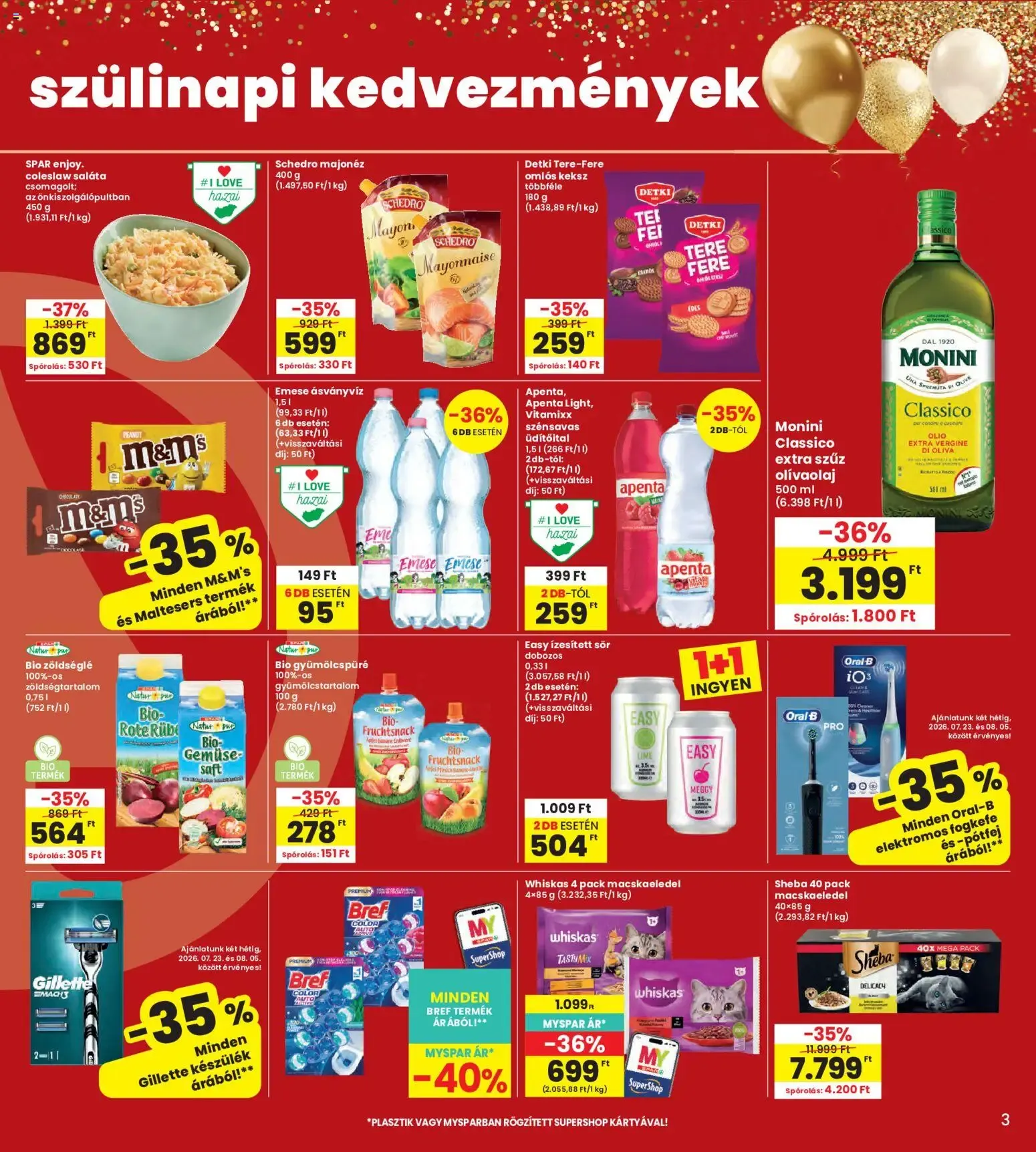 Katalógus Szülinapi akciók és szuper árak! július 23.-tól július 29.-ig 2026. - Oldal 3