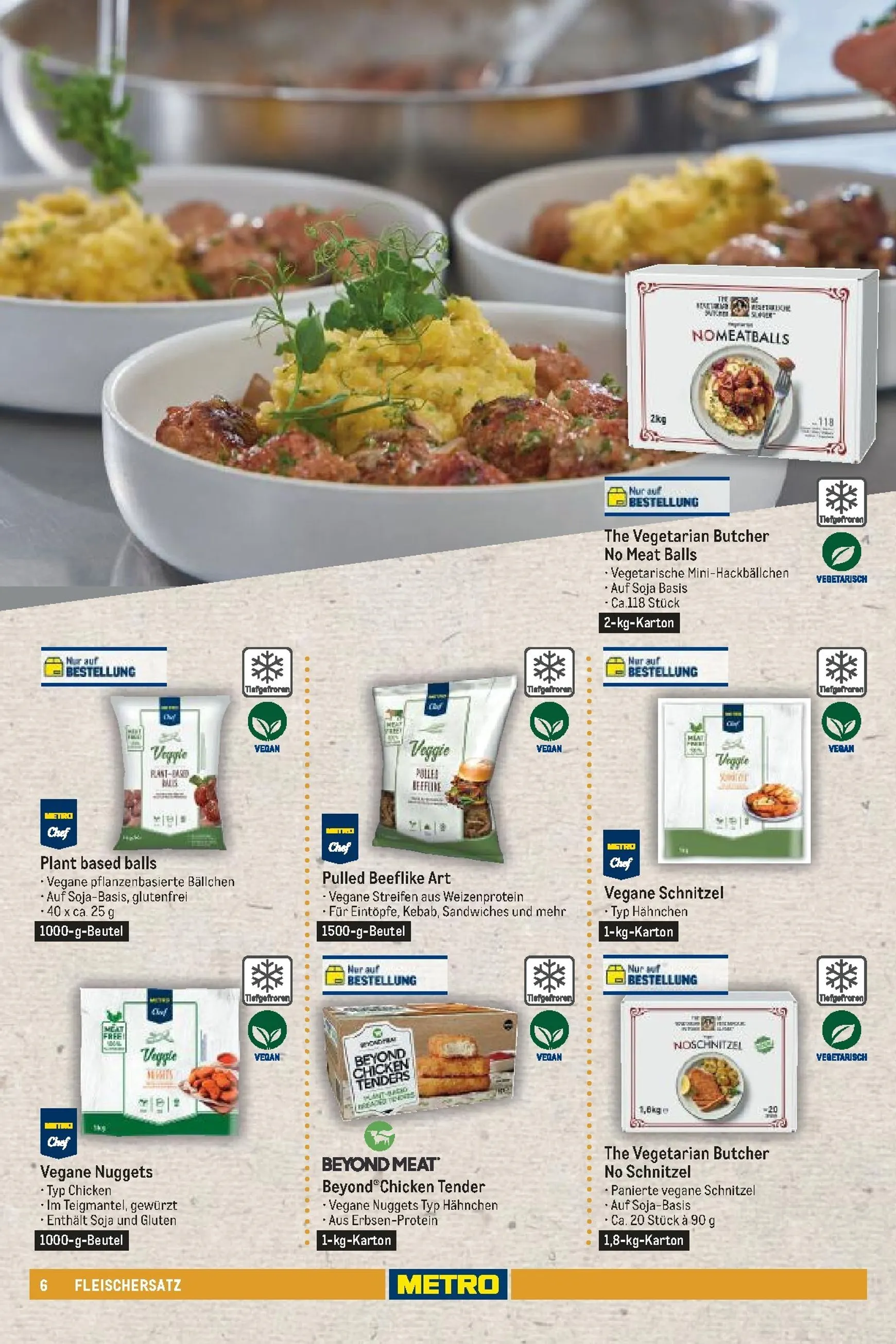 Metro - Vegan & Vegetarisches Sortiment Prospekt – von Sonntag 21.06.2026 bis Donnerstag 31.12.2026 von 21. Juni bis 31. Dezember 2026 - Prospekt seite 6