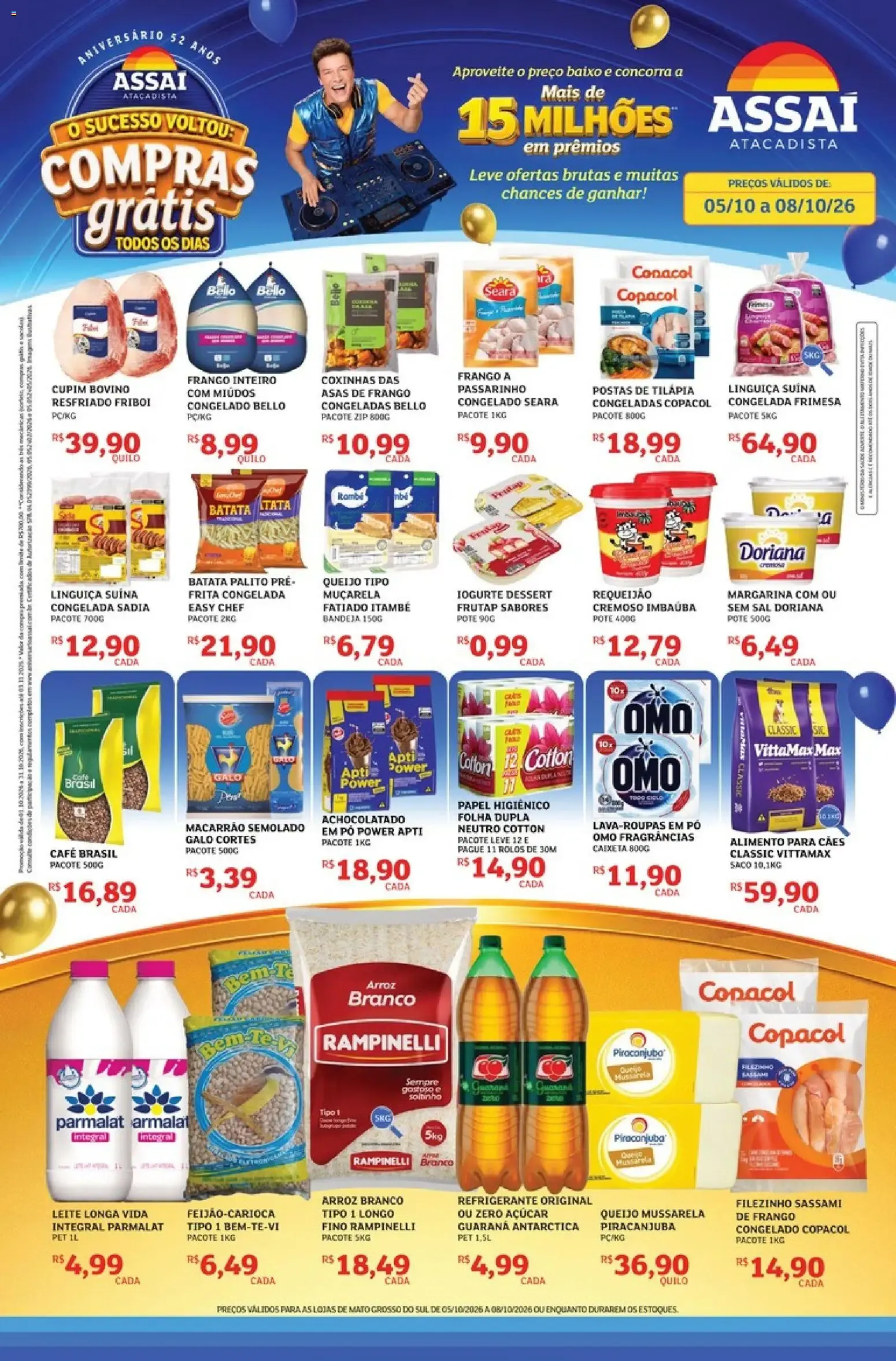 Encarte de Assaí Atacadista ofertas - MS de 05/10/2026 | Promoções Online 5 de outubro até 8 de outubro 2026 - Pagina 1