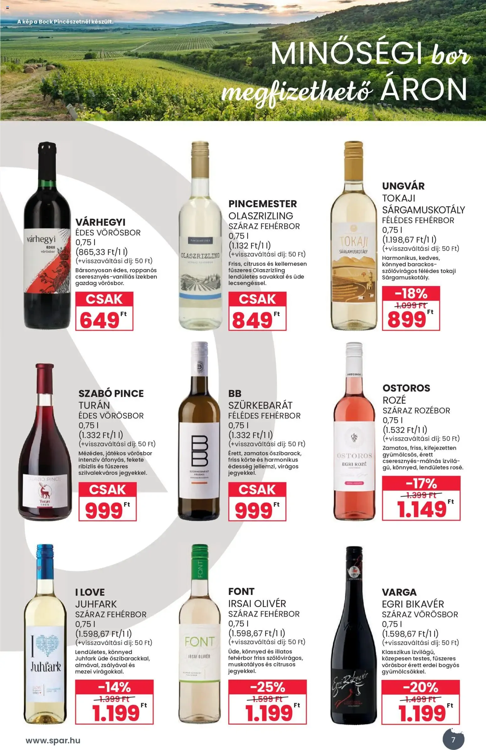 Katalógus Spar BOR ősz katalógus - 2026.09.02.-tól szeptember 2.-tól szeptember 23.-ig 2026. - Oldal 7