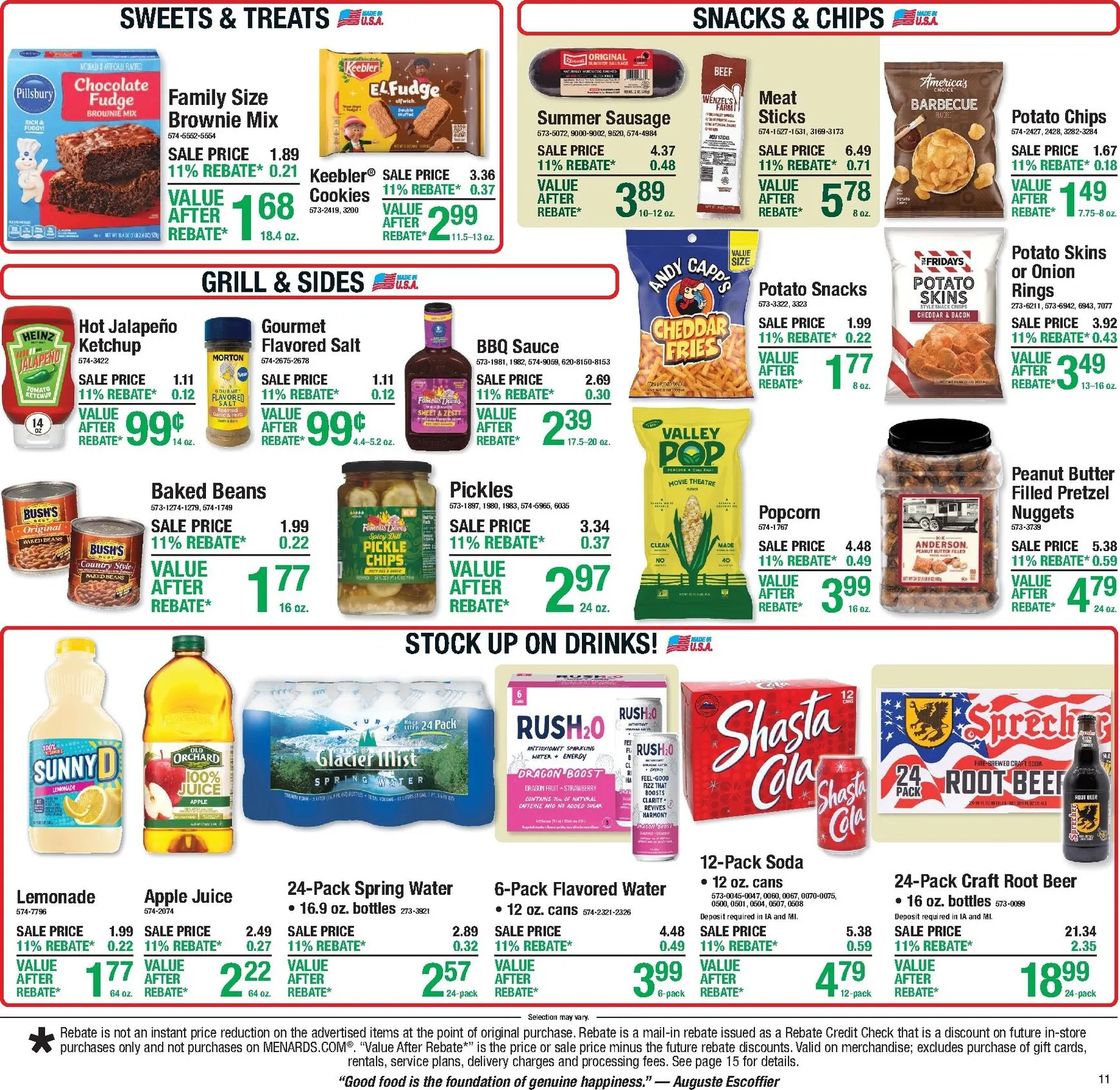 Weekly ad Current Menards - 11% Rebate Sale leaflet valid from Thursday 06/25/2026 to Sunday 07/05/2026 from June 25 to July 5 2026 - Page 17