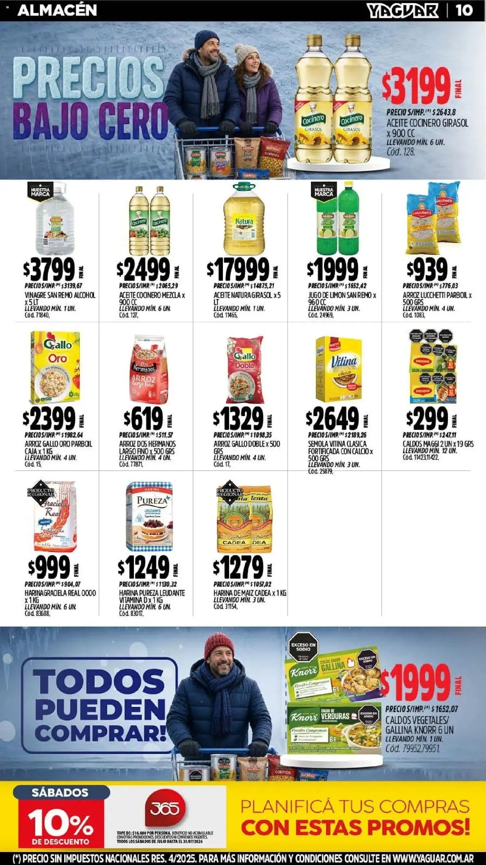 Ofertas de Mayorista Yaguar: Precios Bajo Cero - Oferta Semanal San Juan 20 de julio al 25 de julio 2026 - Página 10 del catálogo