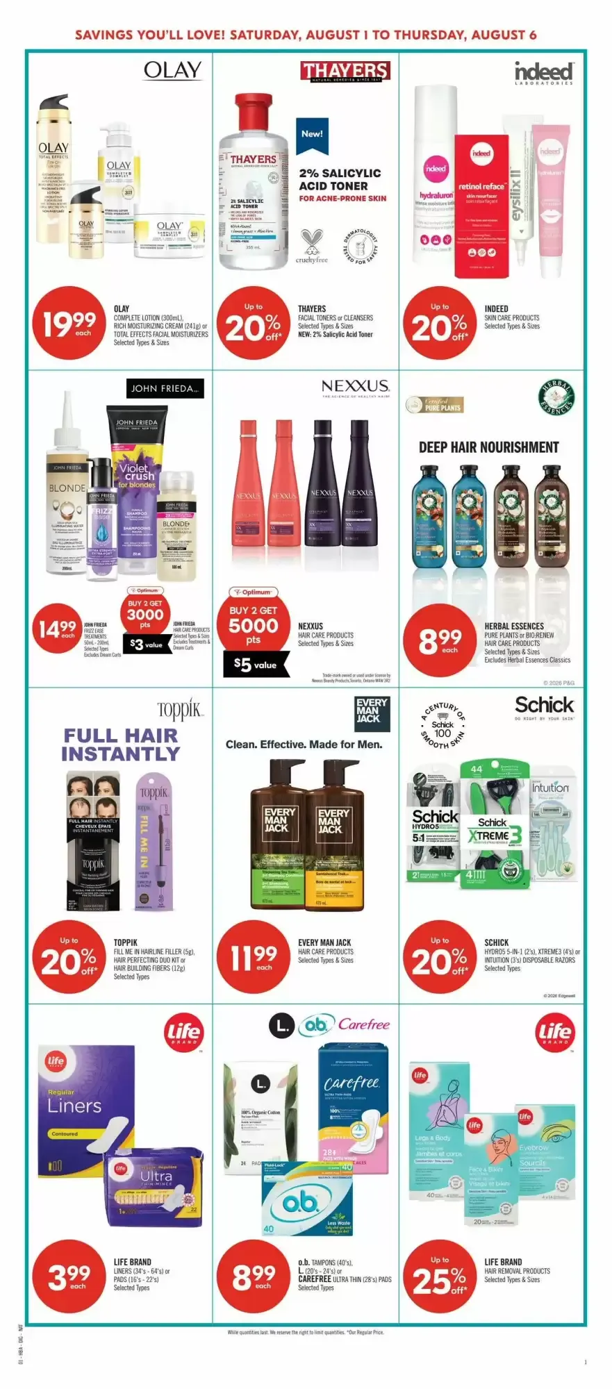 Shoppers Drug Mart flyer week 31 from August 1 to August 6 2026 - flyer page 12