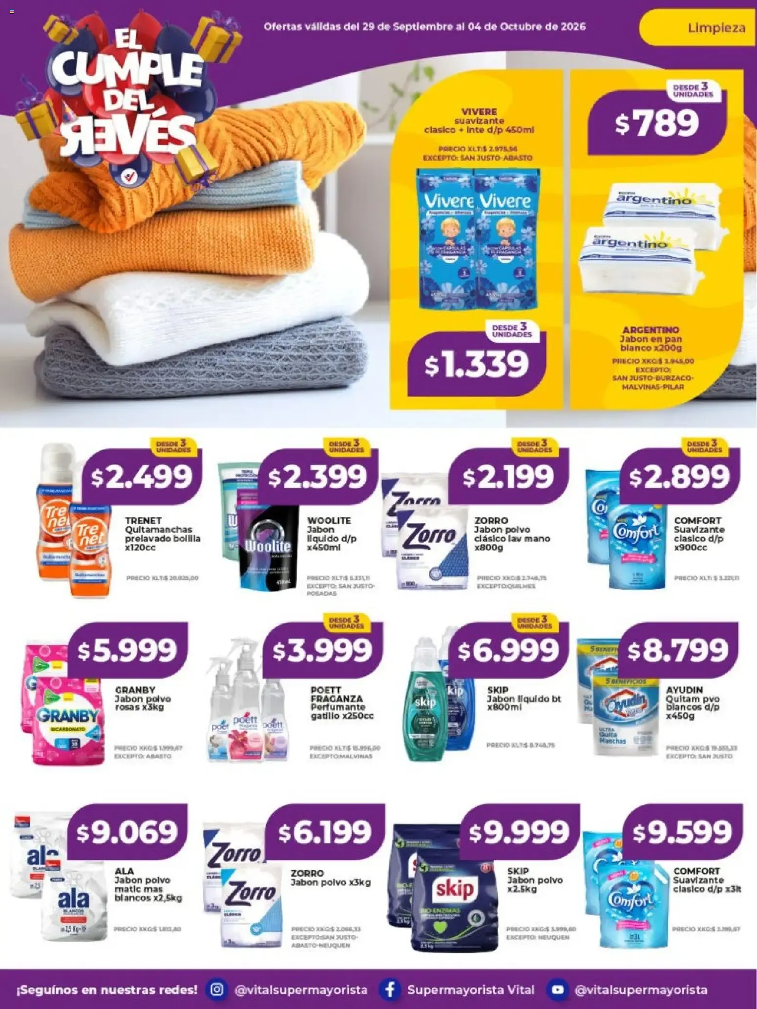 Ofertas de Vital - El Cumple del Revés 29 de septiembre al 4 de octubre 2026 - Página 12 del catálogo
