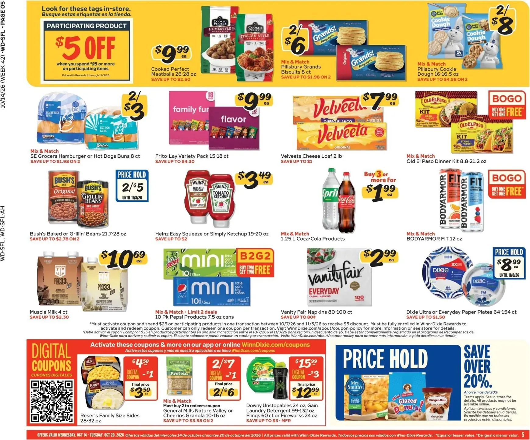 Weekly ad Current Winn-Dixie leaflet valid from Wednesday 10/14/2026 to Tuesday 10/20/2026 from October 14 to October 20 2026 - Page 5