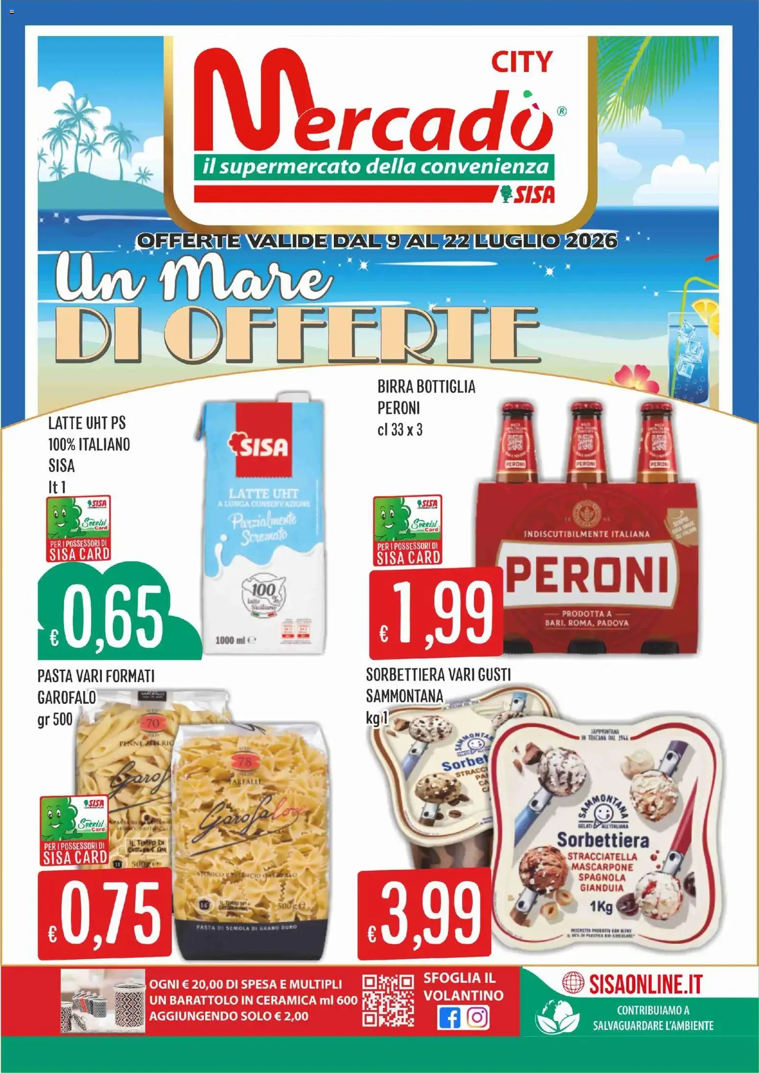 Nuovo SISA volantino Mercadò City dal 09/07/2026 > offerte anteprima 🛍️ da 9 luglio a 22 luglio di 2026 - Pagina del volantino 1