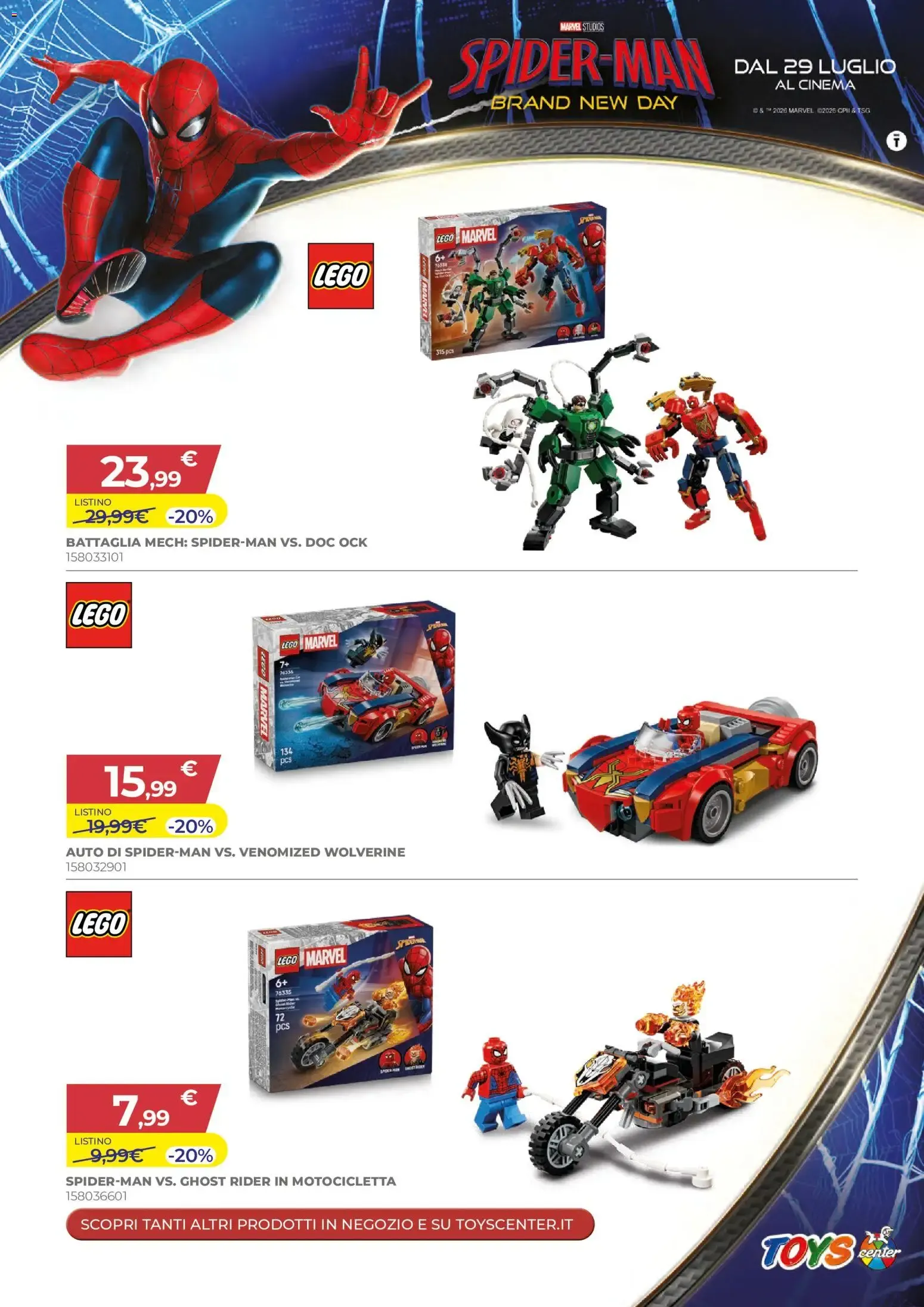 Toys Center Film Festival -20% en productos Spider-Man da 21 luglio a 3 agosto di 2026 - Pagina del volantino 3