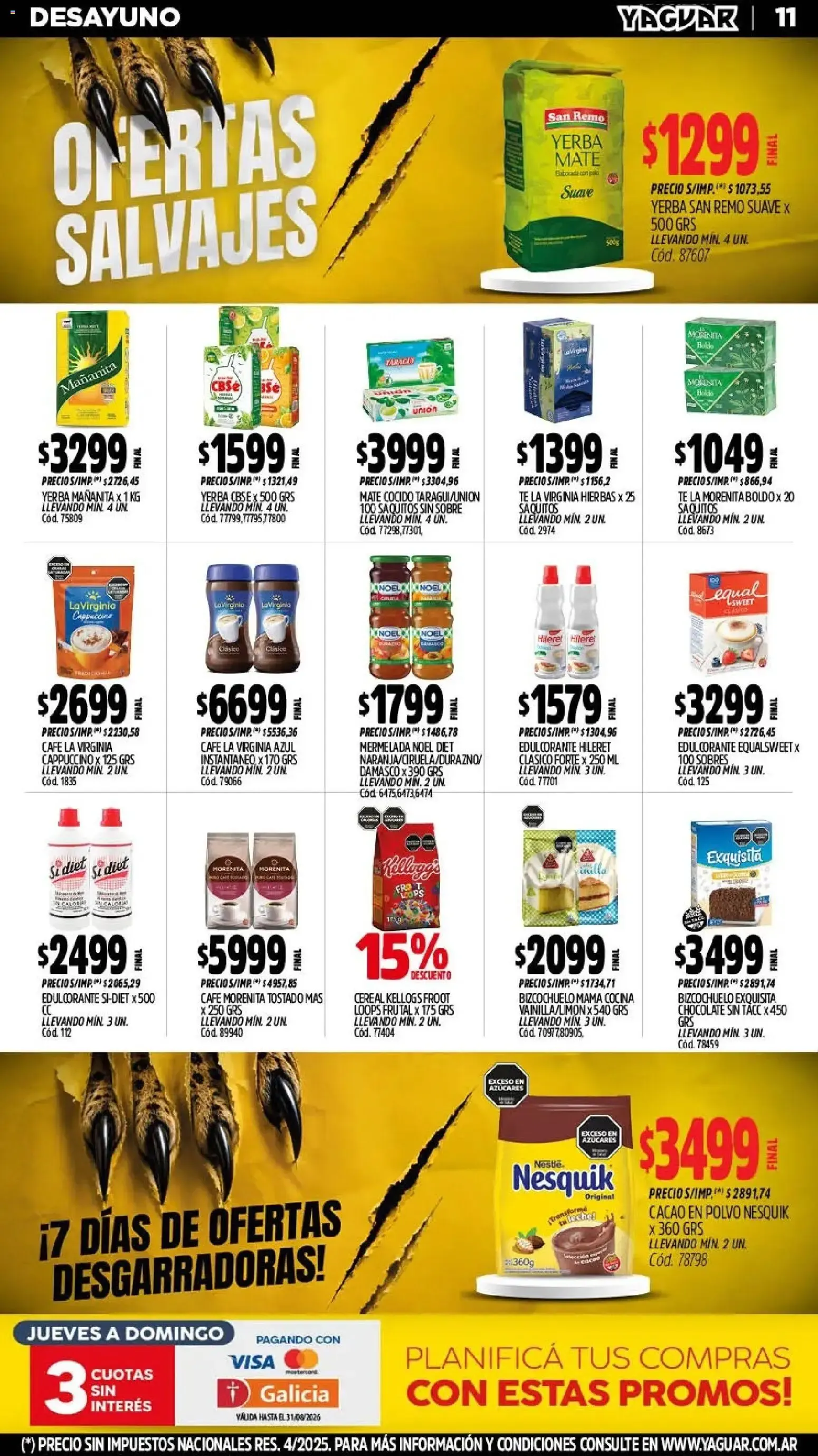 Ofertas de Yaguar - Oferta Semanal Chaco del 03/08/2026 - 08/08/2026 3 de agosto al 8 de agosto 2026 - Página 11 del catálogo