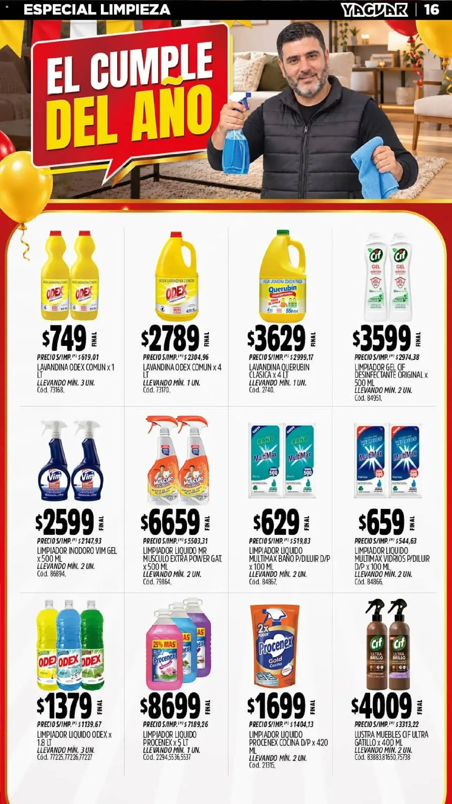 Ofertas de Mayorista Yaguar - El Cumple del Año 38 - Ofertas Semanales Córdoba 5 de octubre al 11 de octubre 2026 - Página 14 del catálogo