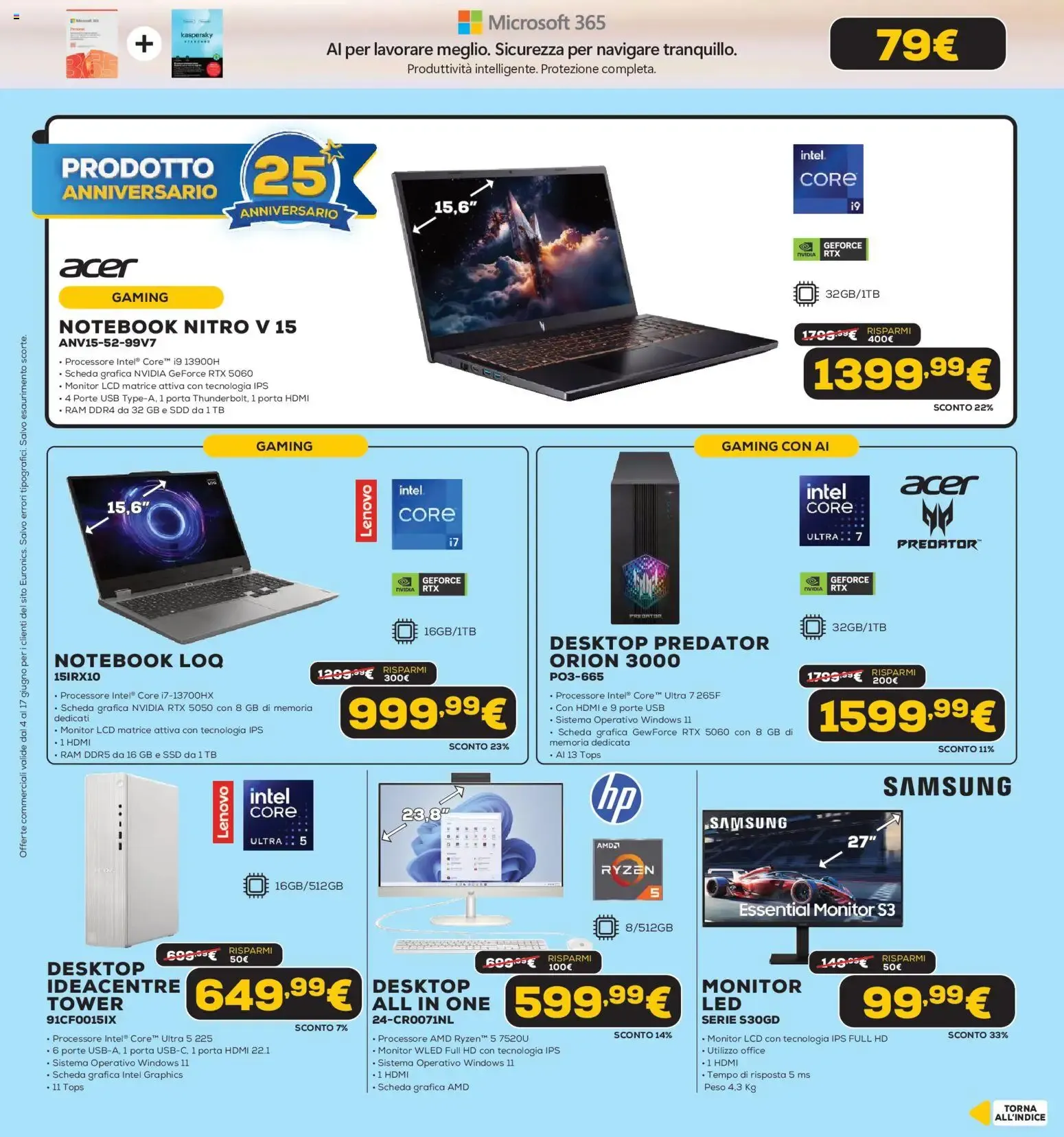 Volantino Euronics Black Friday da 4 giugno a 17 giugno di 2026 - Pagina del volantino 14