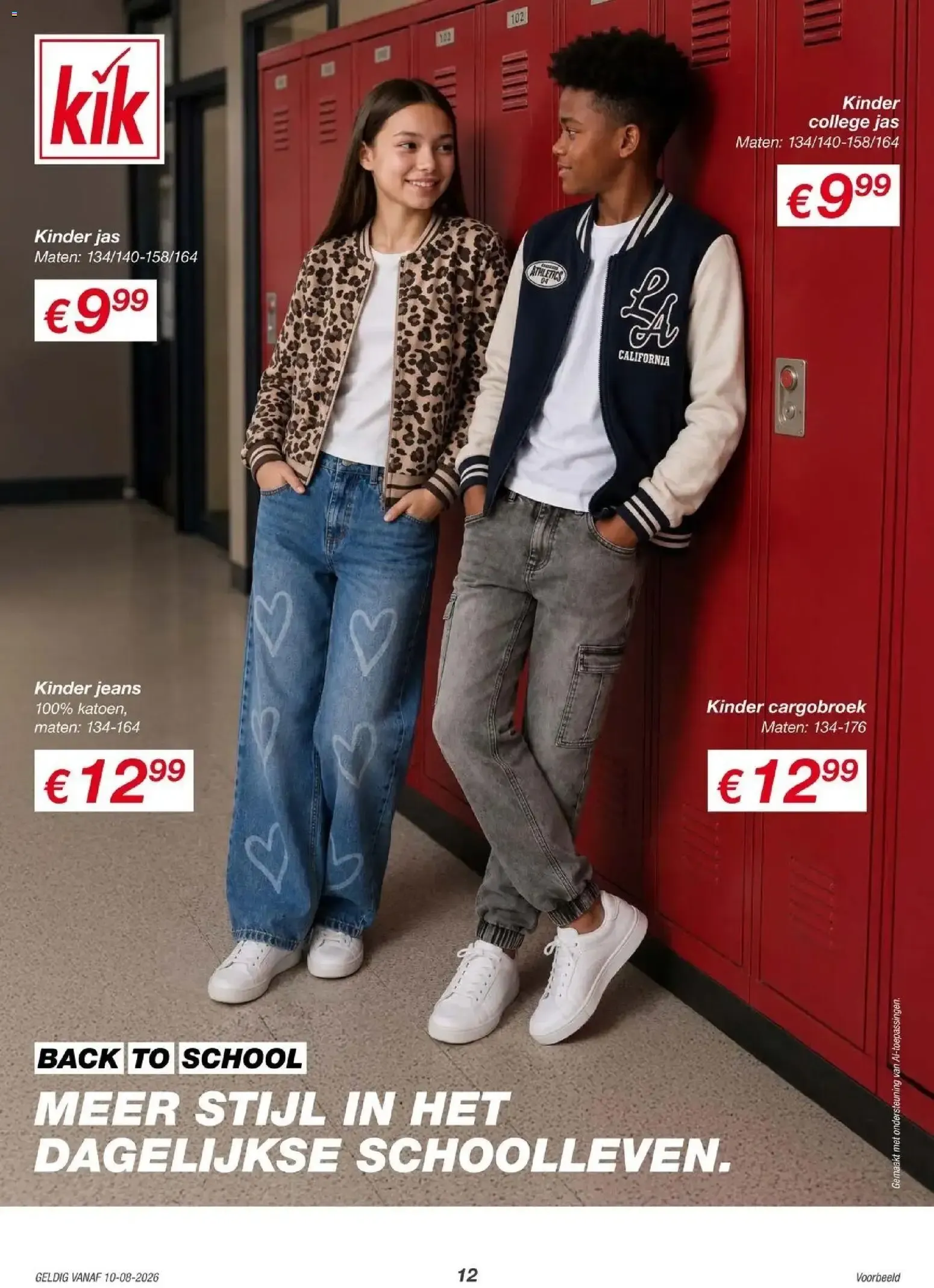 KiK: Más diversión en la escuela - Ofertas de ropa, papelería y productos Bluey/Spiderman van 10 augustus tot 16 augustus 2026 - Folder pagina 12