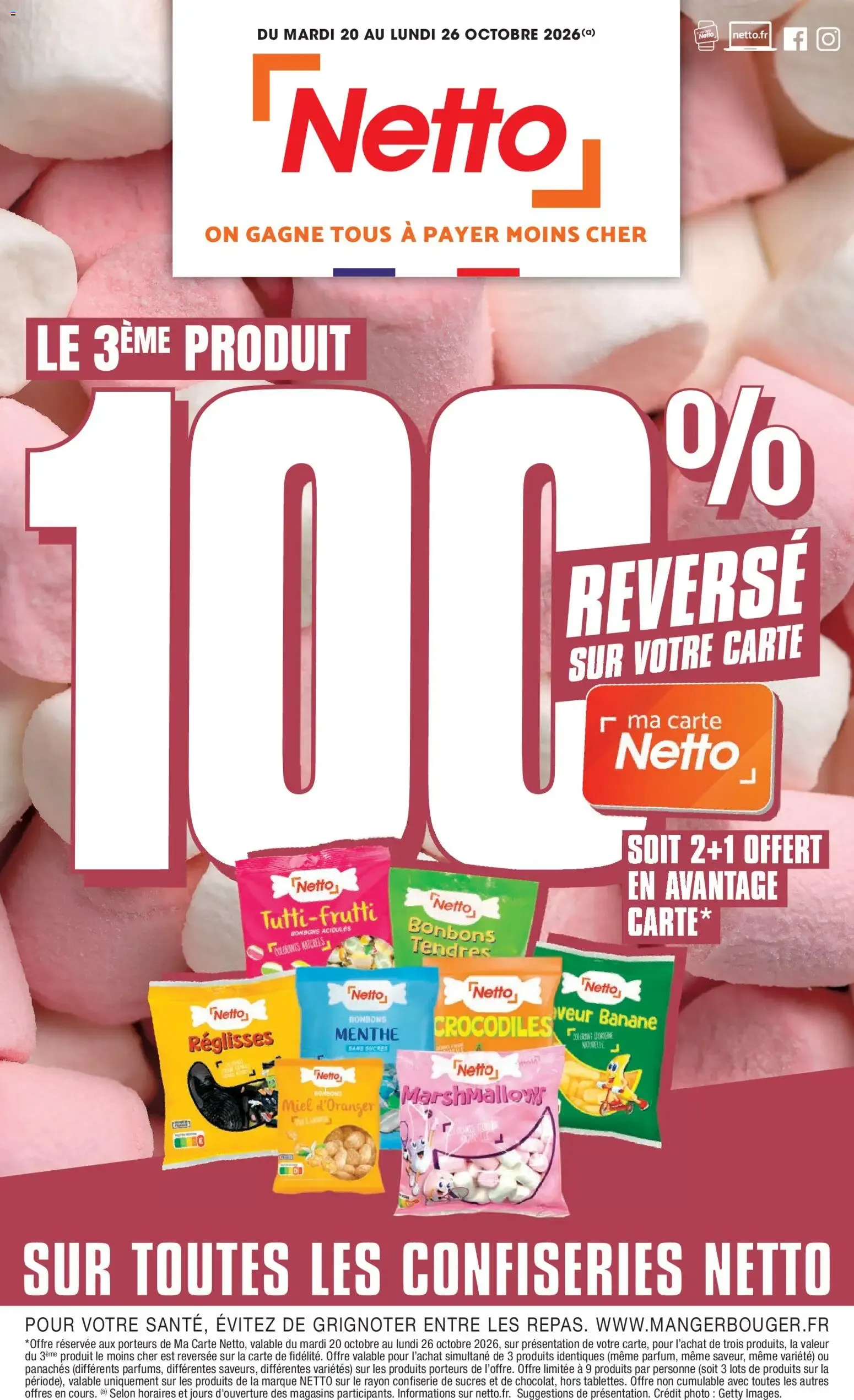 Netto: 100% Reembolso en todas las confiterías Netto