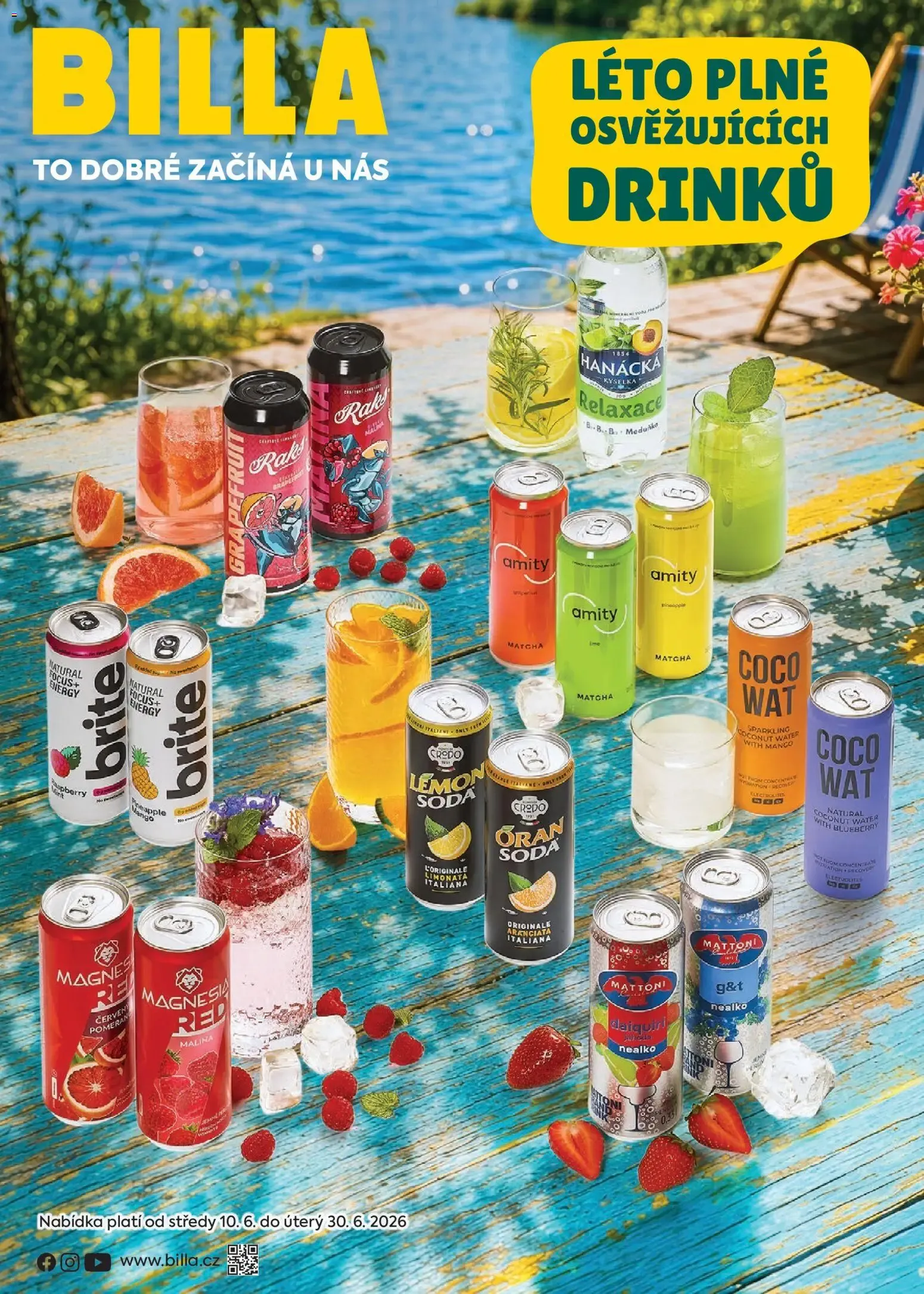 BILLA - LÉTO PLNÉ OSVĚŽUJÍCÍCH DRINKŮ - 10. června 30. června 2026 - Page 1