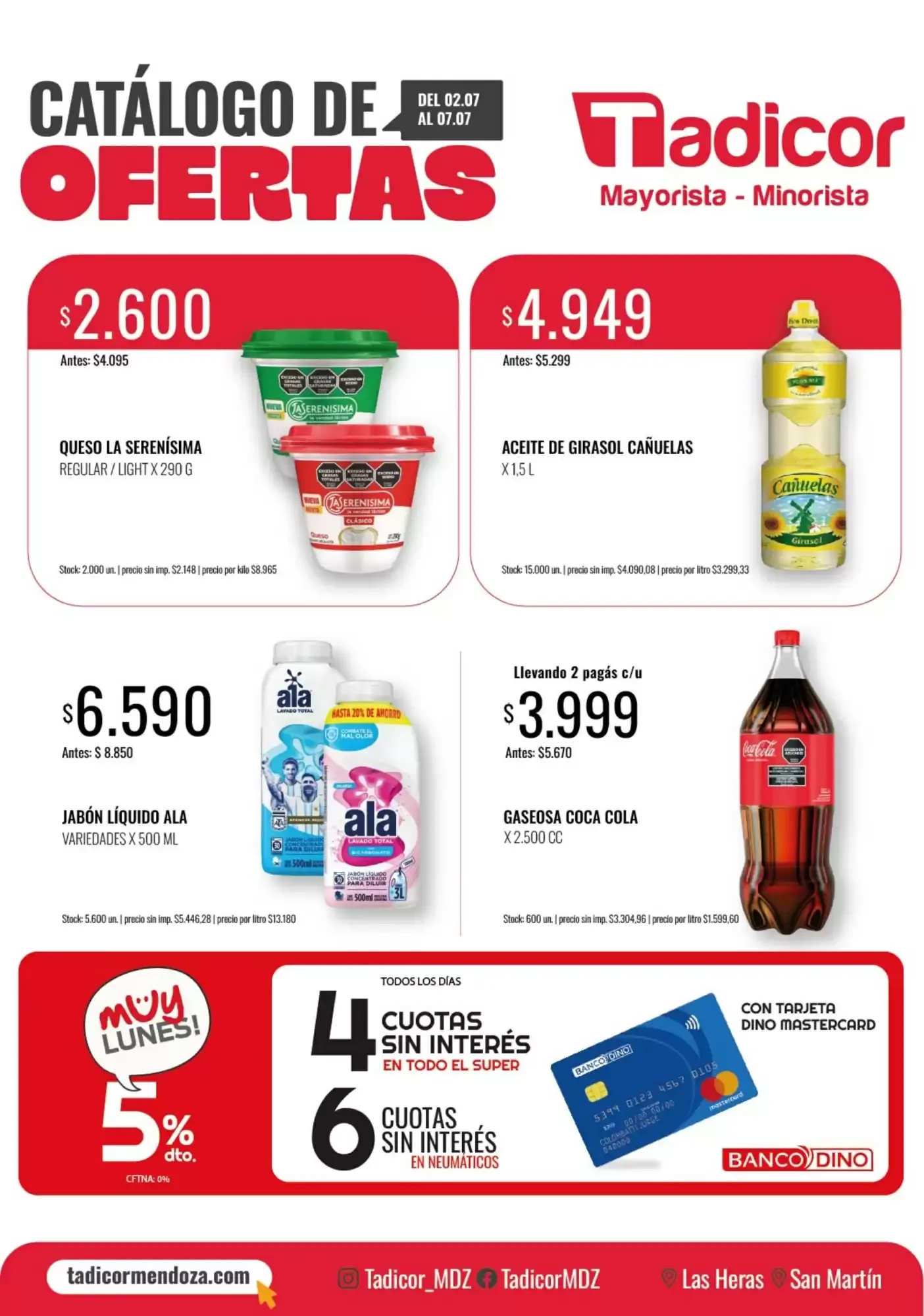 Ofertas de Catálogo Supermercados Tadicor semana 27 2 de julio al 7 de julio 2026 - Página 1 del catálogo