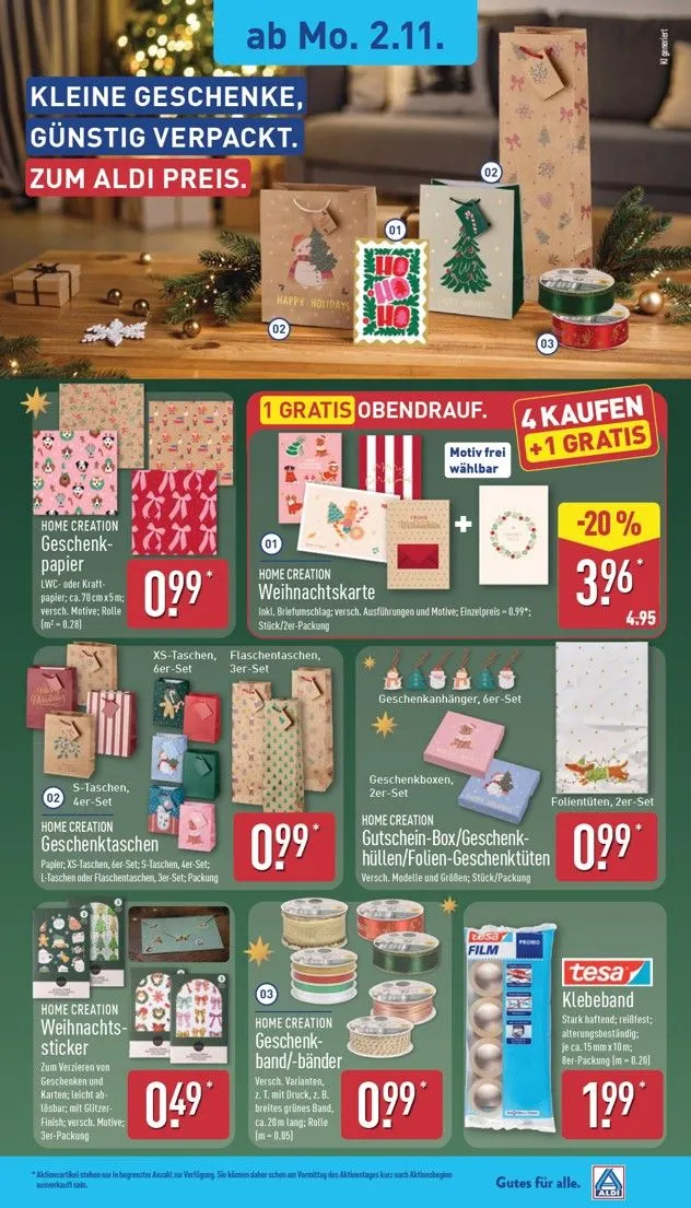 ALDI NORD - Ausblick Prospekt nächste Woche – von Montag 02.11.2026 bis Samstag 07.11.2026 von 2. November bis 7. November 2026 - Prospekt seite 2