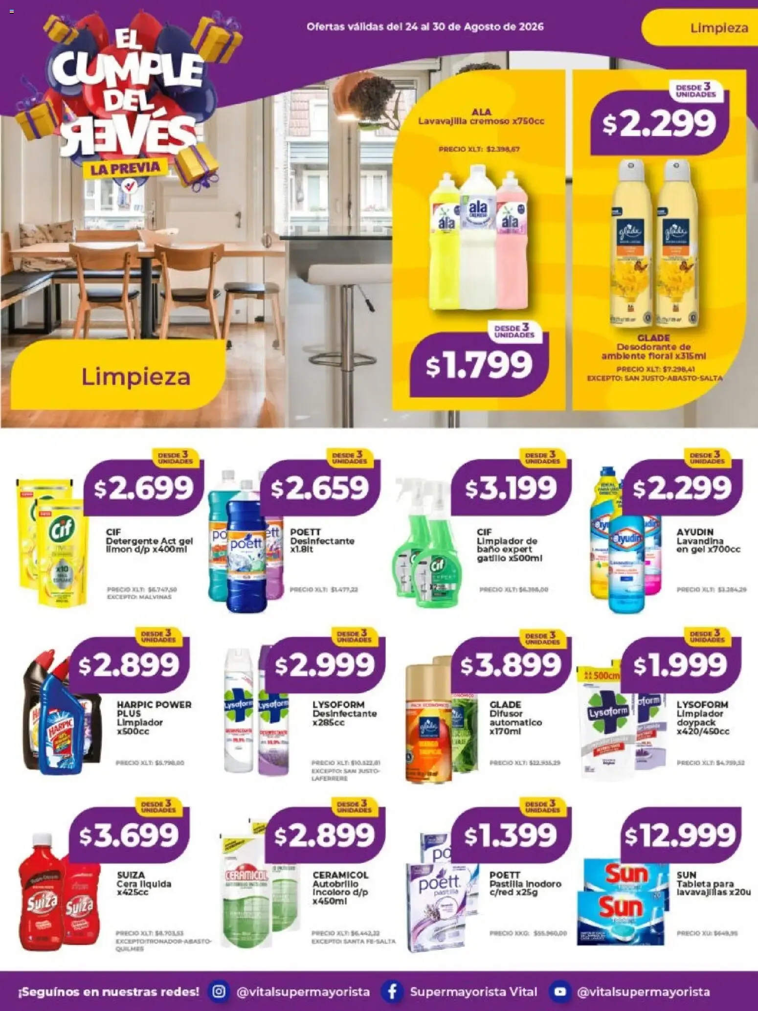 Ofertas de Vital Supermayorista - El Cumple del Revés - Ofertas 24 de agosto al 30 de agosto 2026 - Página 9 del catálogo