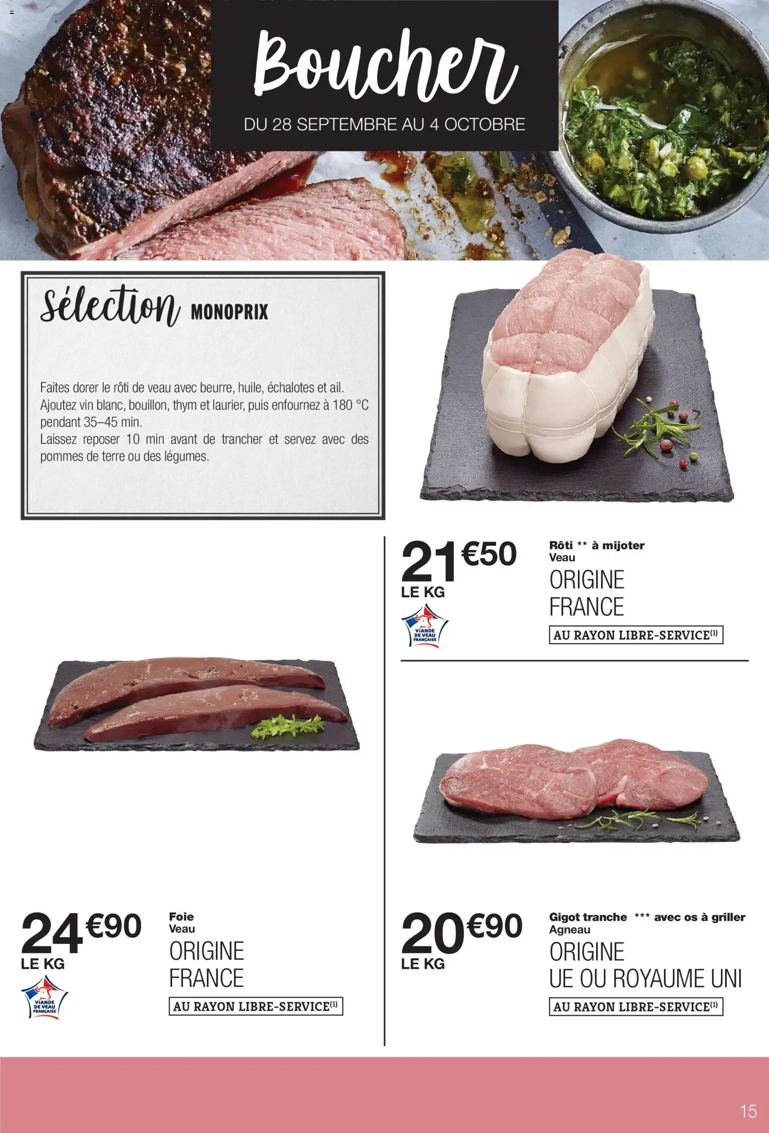 Monoprix catalogue à partir du 22/09/2026 - promo en ligne du 22 septembre au 4 octobre 2026 - Catalogue page 15