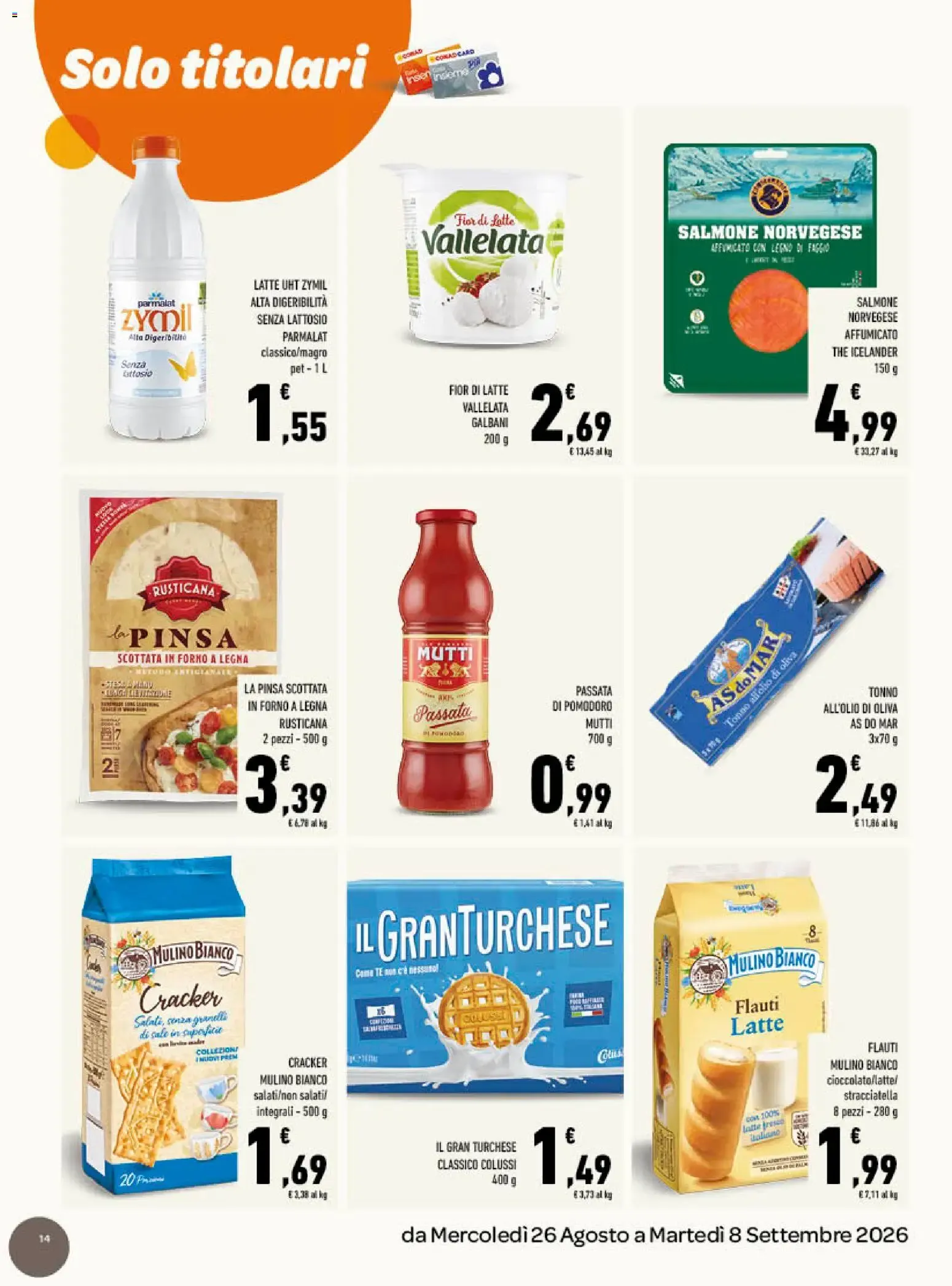Tuday Conad: Incontro di Sapori da 26 agosto a 8 settembre di 2026 - Pagina del volantino 14