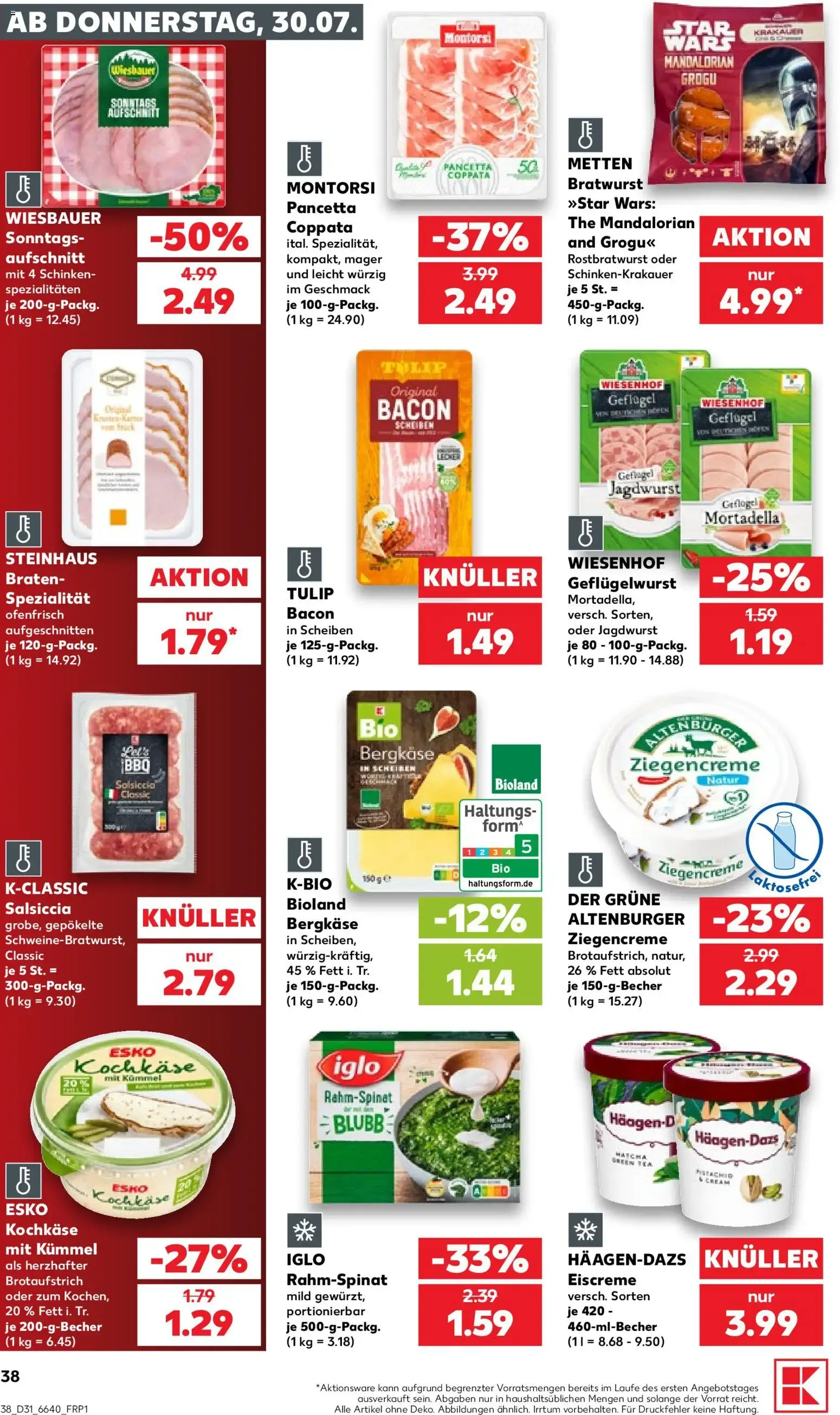 Prospekt Kaufland ab 30.07.2026 » Angebote Online zum Blättern von 30. Juli bis 5. August 2026 - Prospekt seite 38