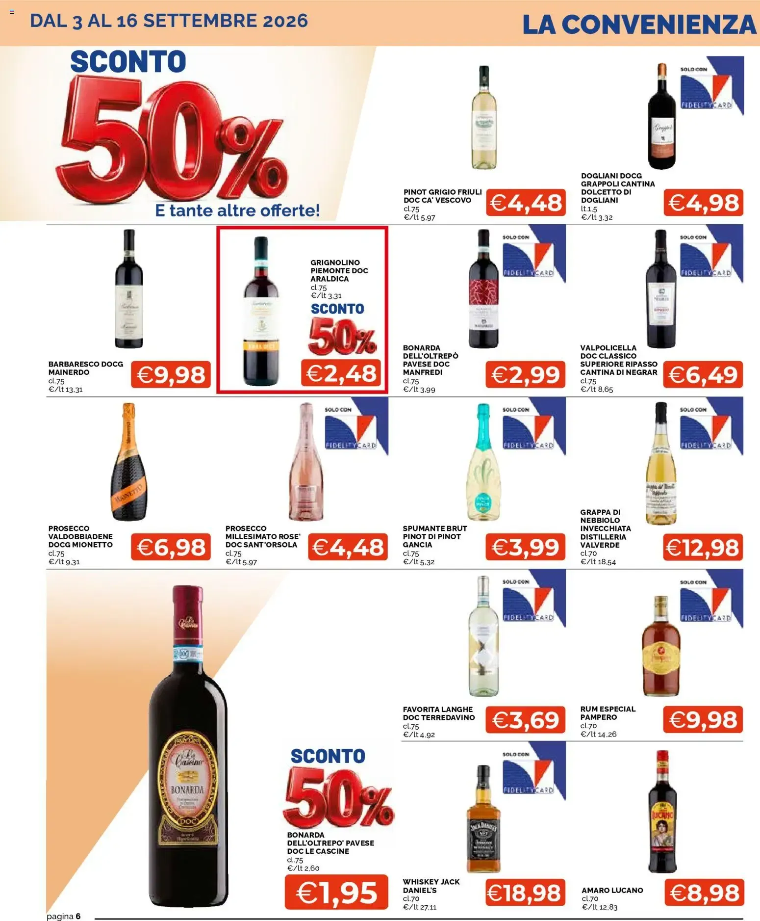 Mercatò volantino dal 03/09/2026 - online Offerte da 3 settembre a 16 settembre di 2026 - Pagina del volantino 6