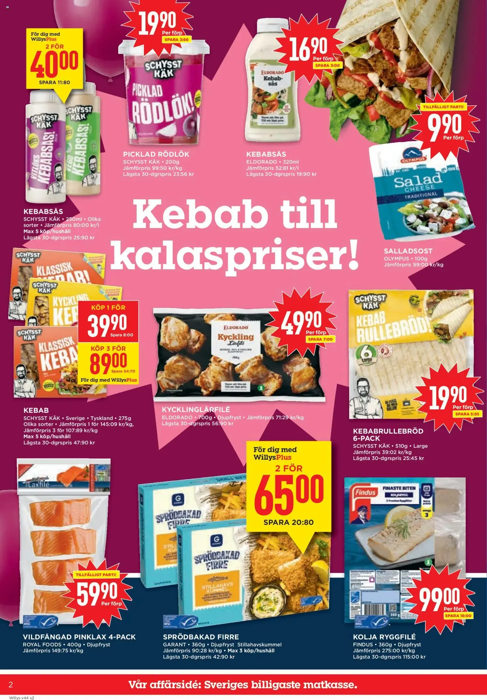 Willys erbjudanden från 26/10/2026 - 01/11/2026 > Reklamblad nuvarande rabatter från 26 oktober till 1 november 2026 - Reklamblad sidor 2