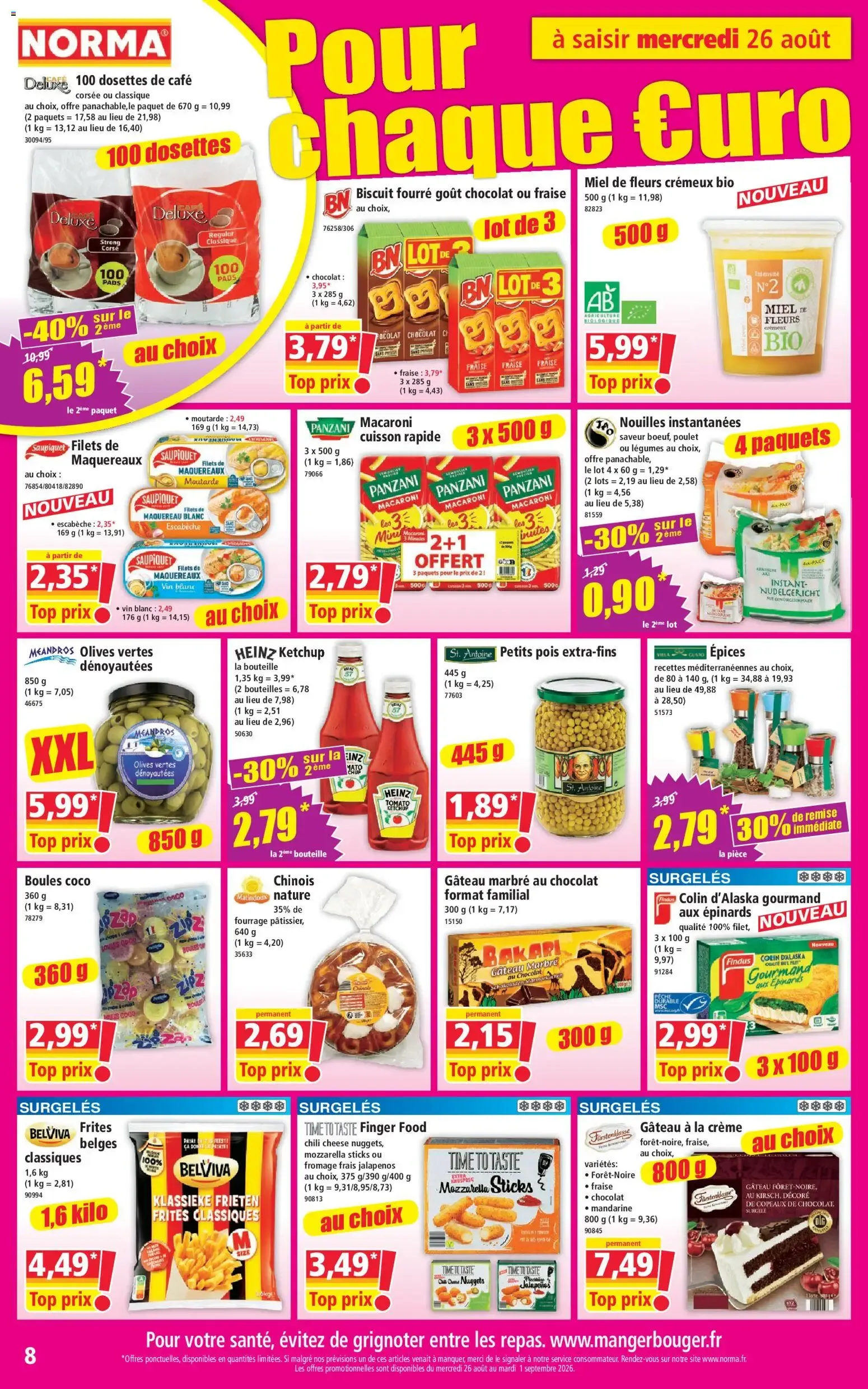 Norma Votre Discounter Régional - Promotions du 26 août du 26 août au 1 septembre 2026 - Catalogue page 8