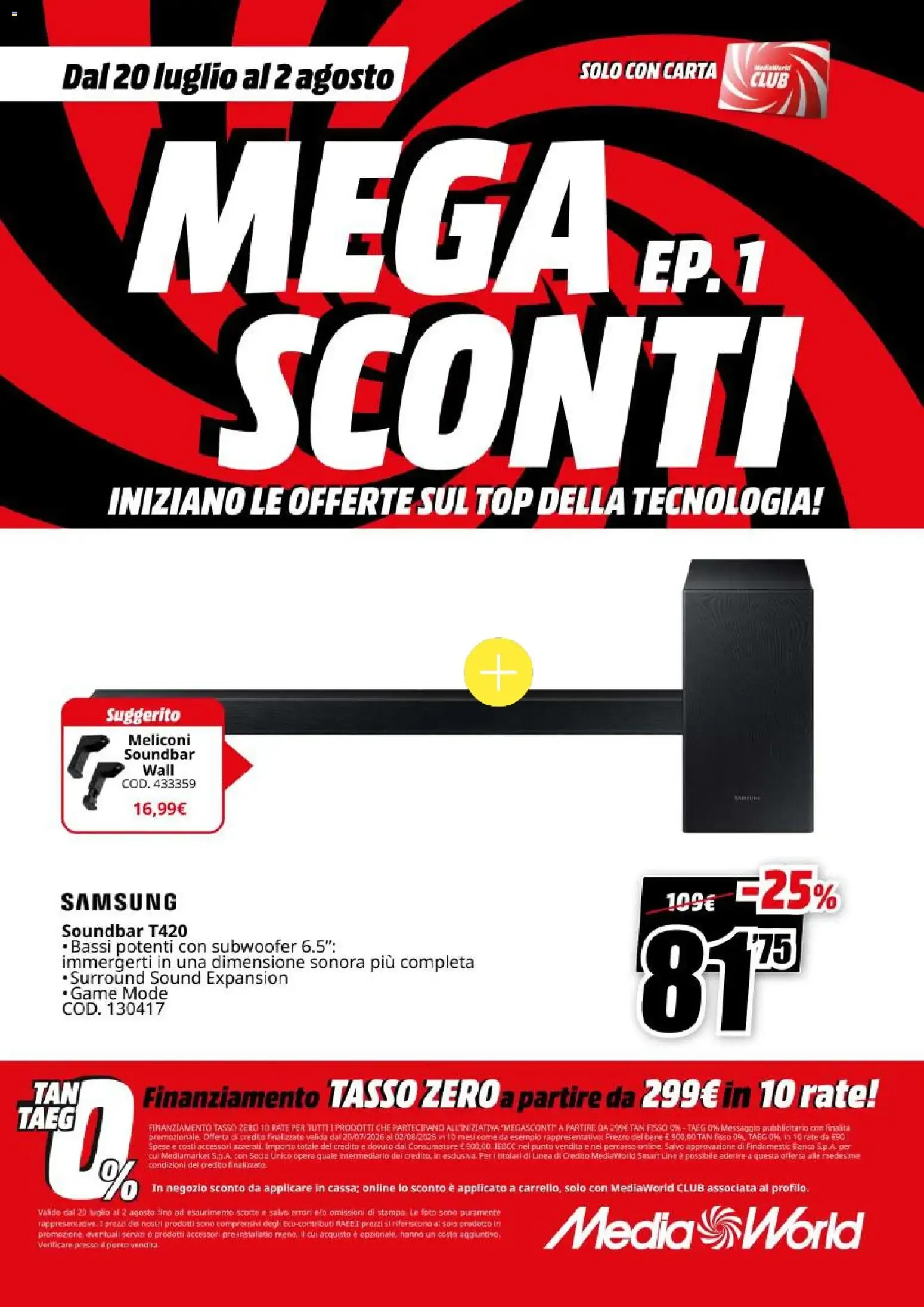 Nuovo Media World volantino Sconti dal 20/07/2026 > offerte anteprima 🛍️ da 20 luglio a 2 agosto di 2026 - Pagina del volantino 10