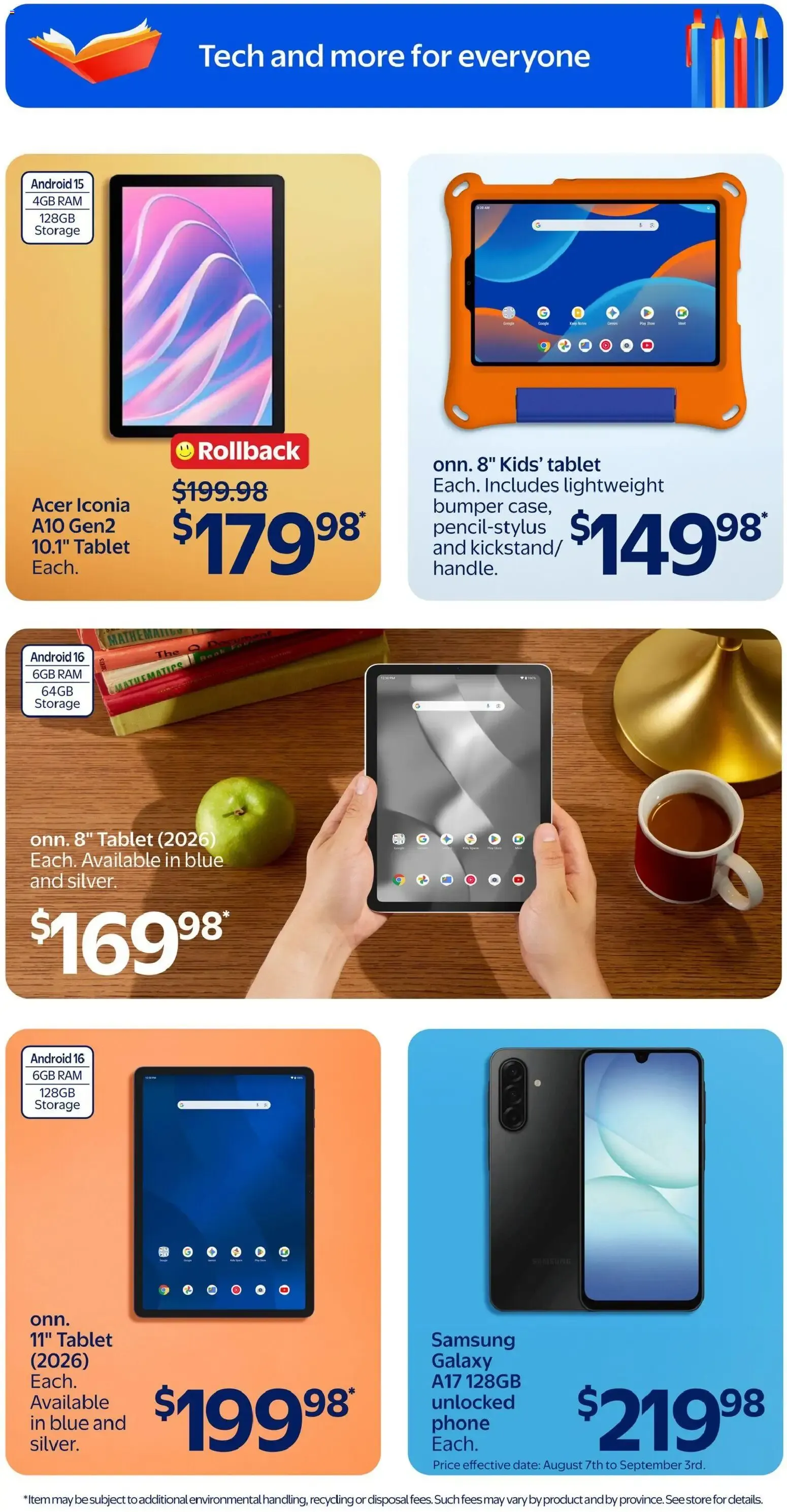 Walmart flyer - Back to school from Aug 20, 2026 > weekly specials & deals from August 20 to August 26 2026 - flyer page 10