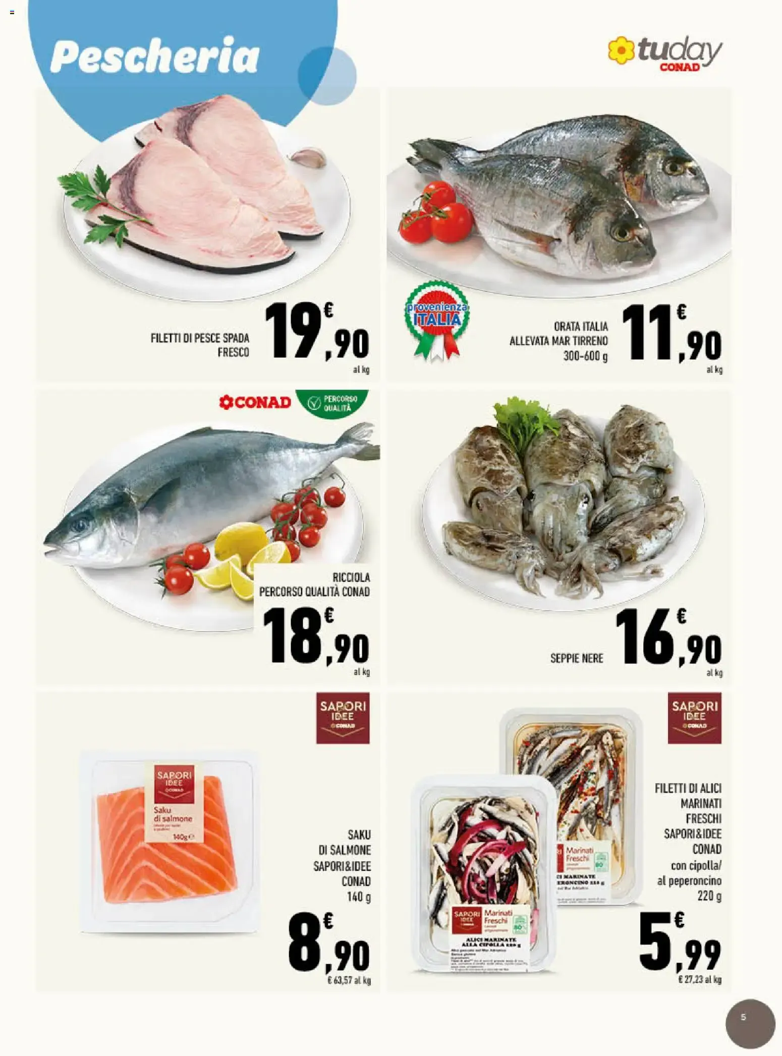 Conad Tuday - Speciale Lazio da 7 ottobre a 20 ottobre di 2026 - Pagina del volantino 5