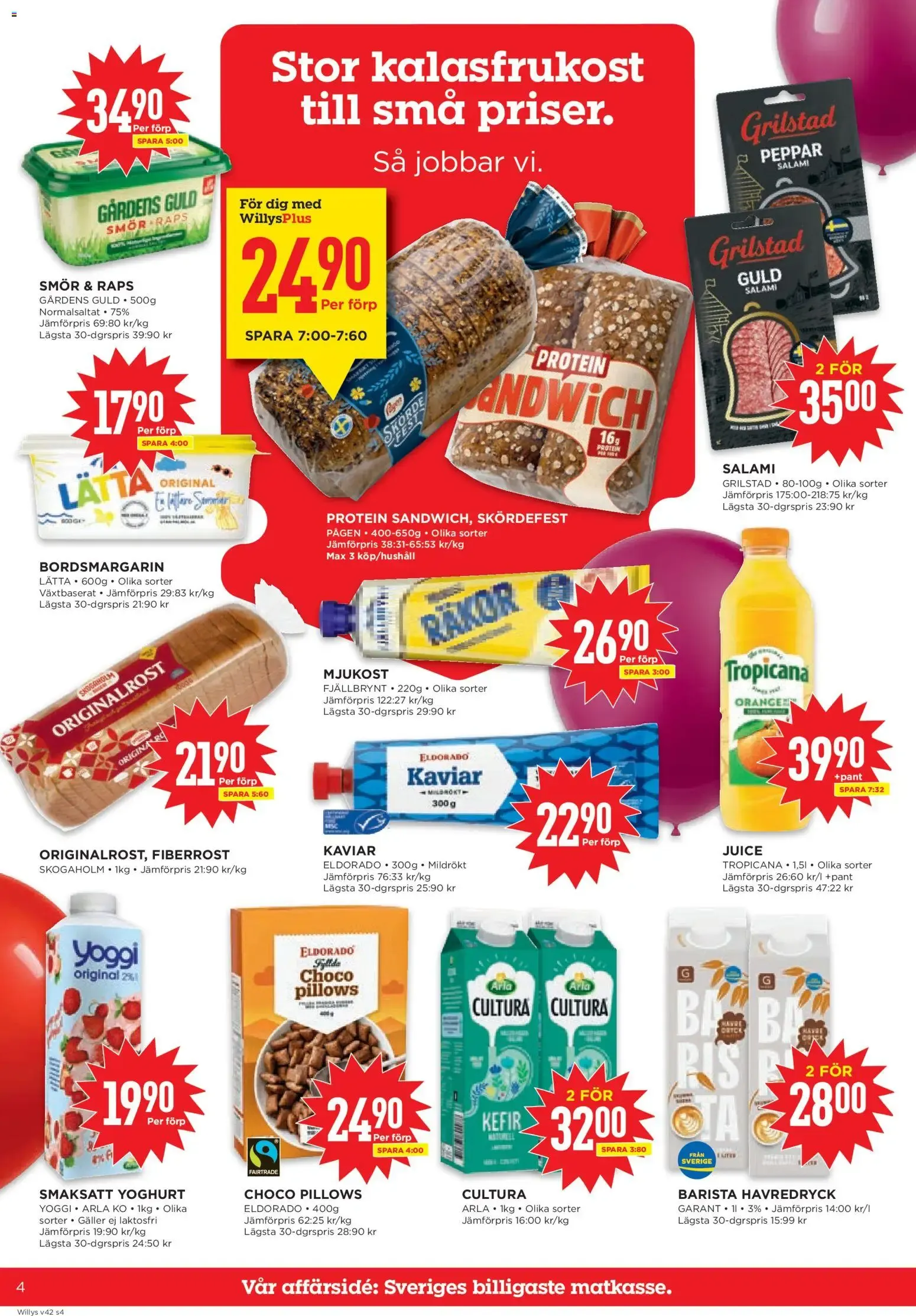 Willys: ¡Precios de aniversario, ofertas válidas del 12/10 al 18/10/2026! från 12 oktober till 18 oktober 2026 - Reklamblad sidor 4