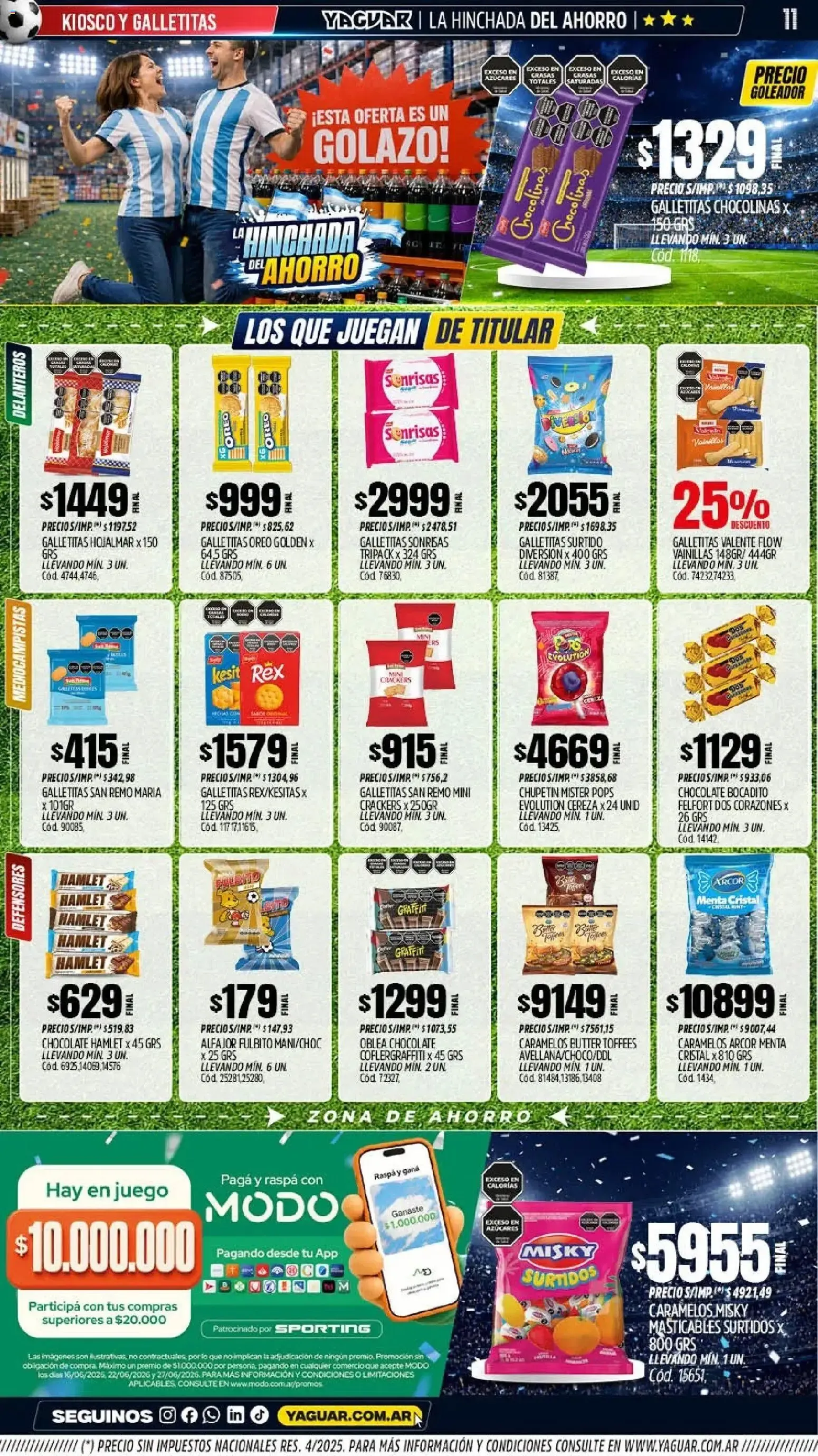 Ofertas de Mayorista Yaguar - La Hinchada del Ahorro 15 de junio al 21 de junio 2026 - Página 10 del catálogo
